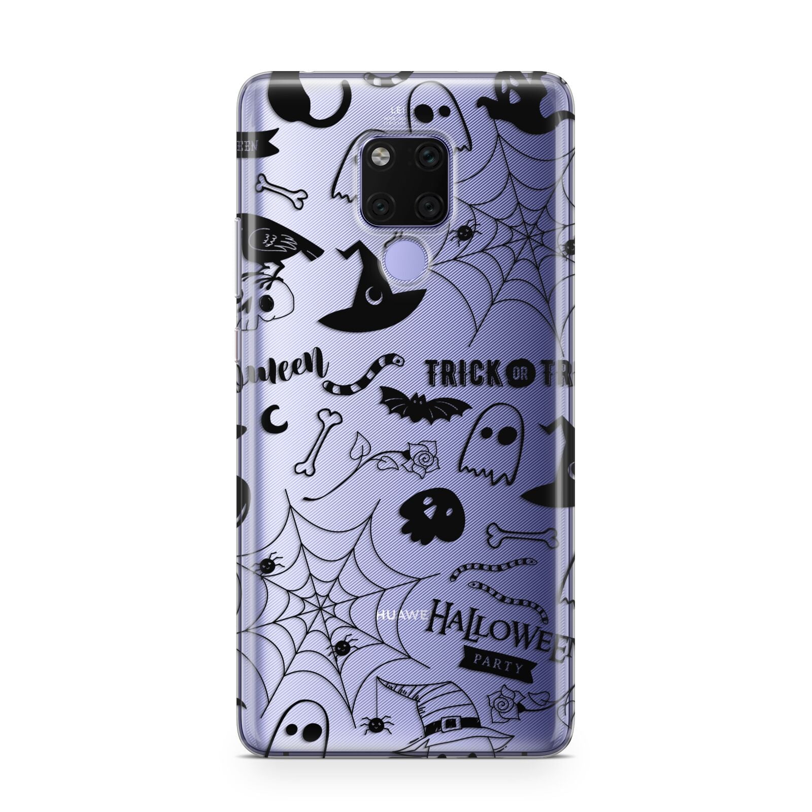 Monochrome Halloween Illustrations Huawei Mate 20X Phone Case