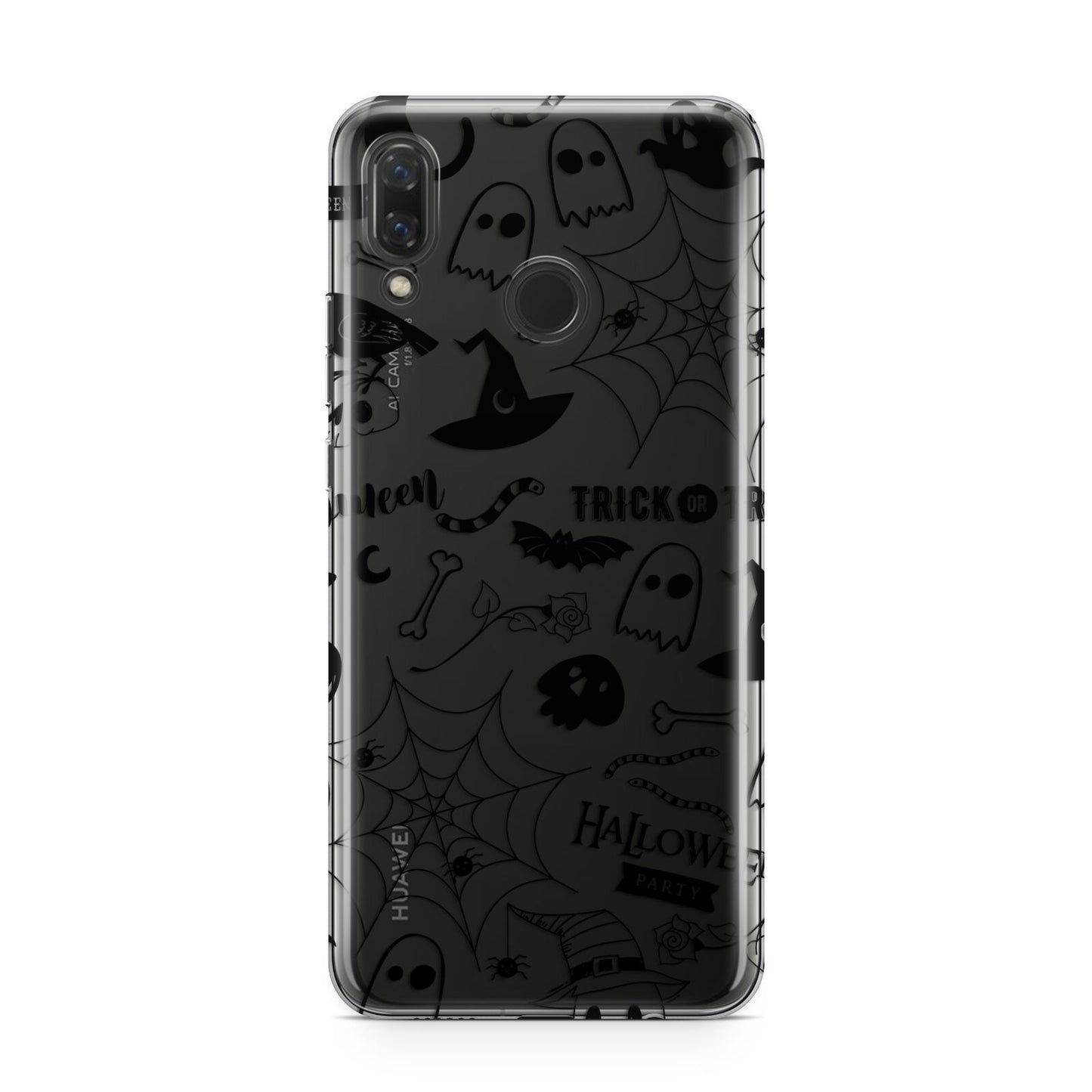 Monochrome Halloween Illustrations Huawei Nova 3 Phone Case