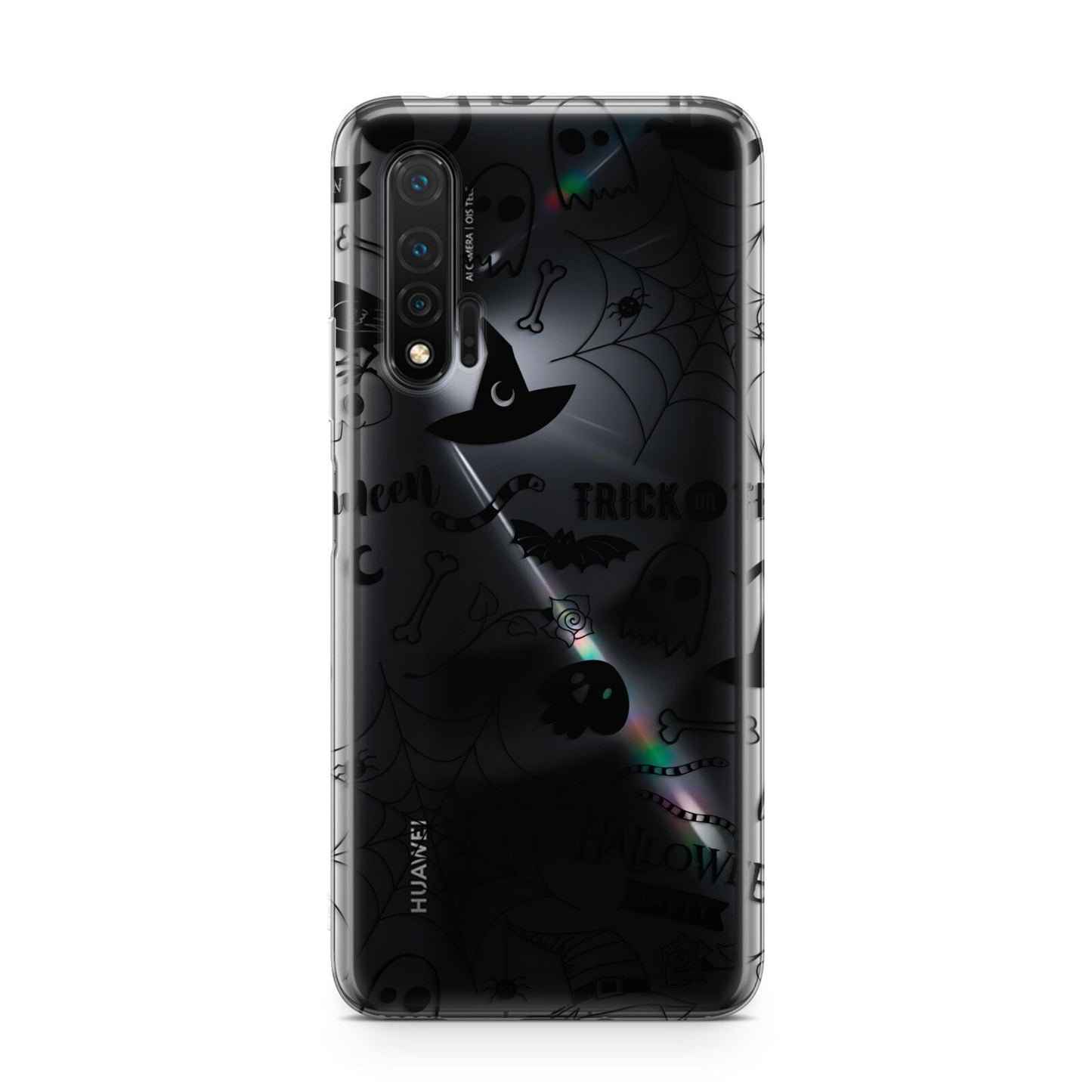 Monochrome Halloween Illustrations Huawei Nova 6 Phone Case