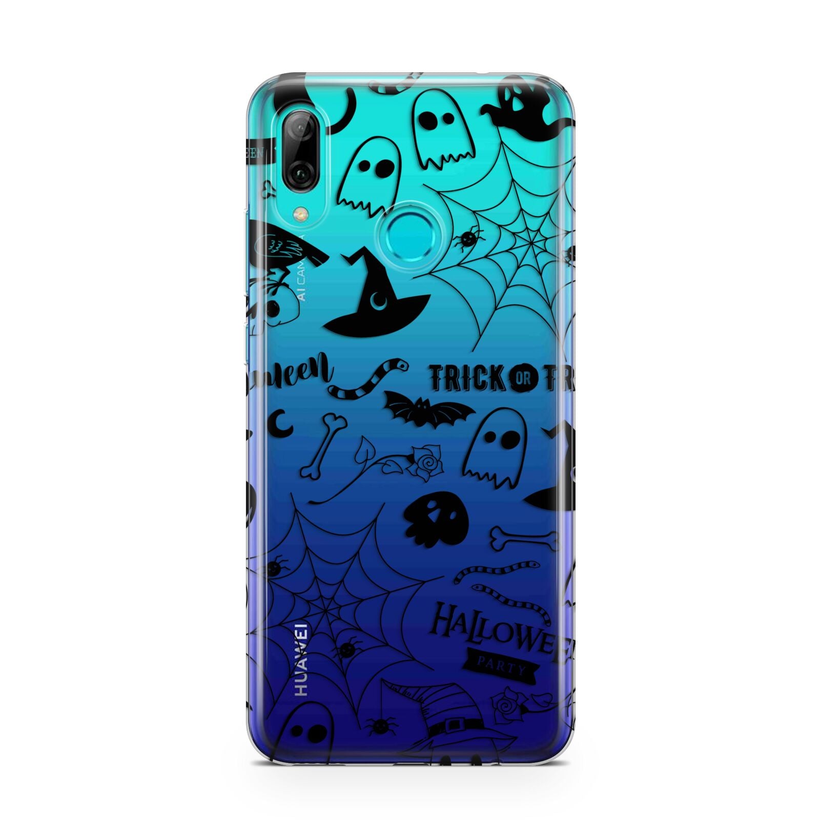 Monochrome Halloween Illustrations Huawei P Smart 2019 Case