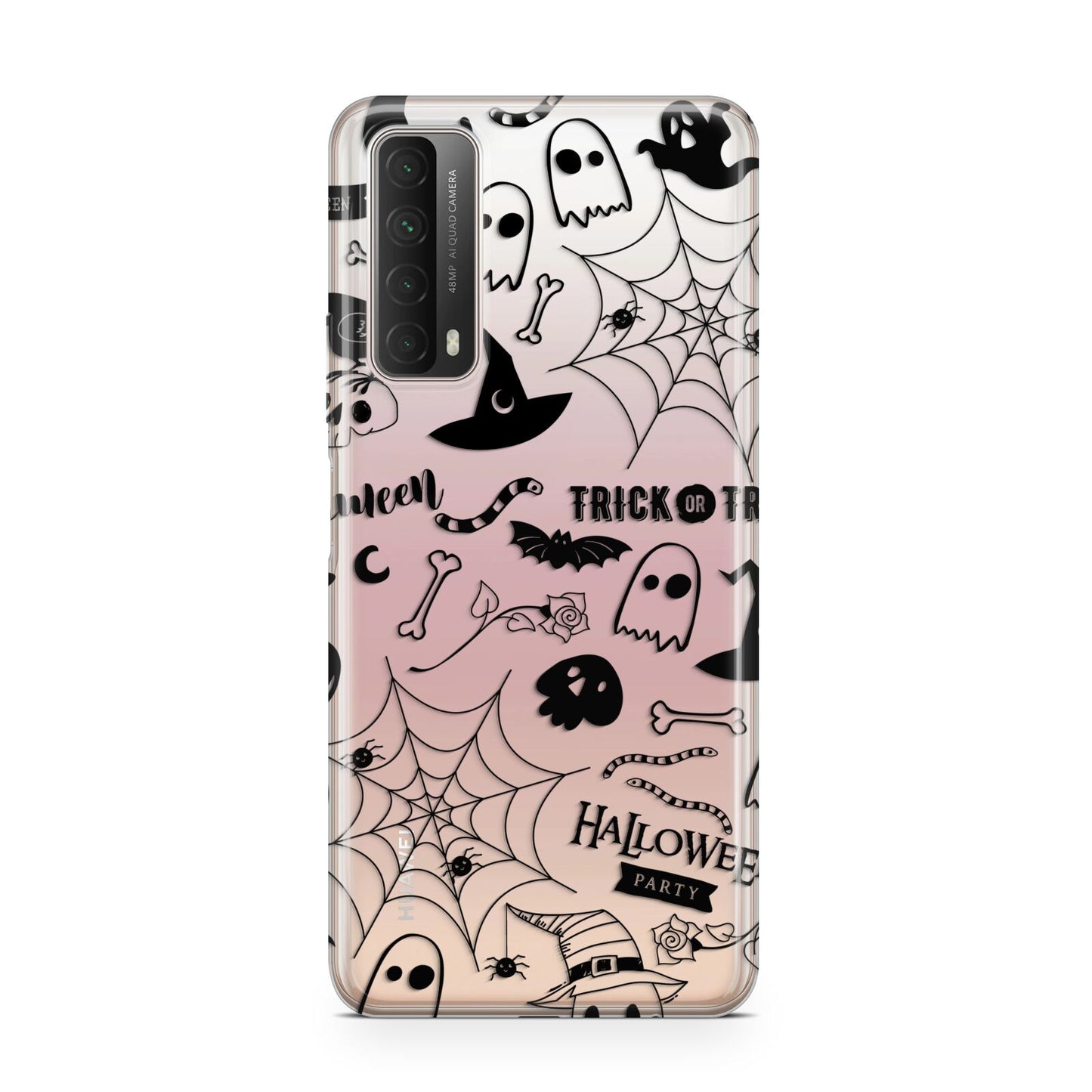 Monochrome Halloween Illustrations Huawei P Smart 2021