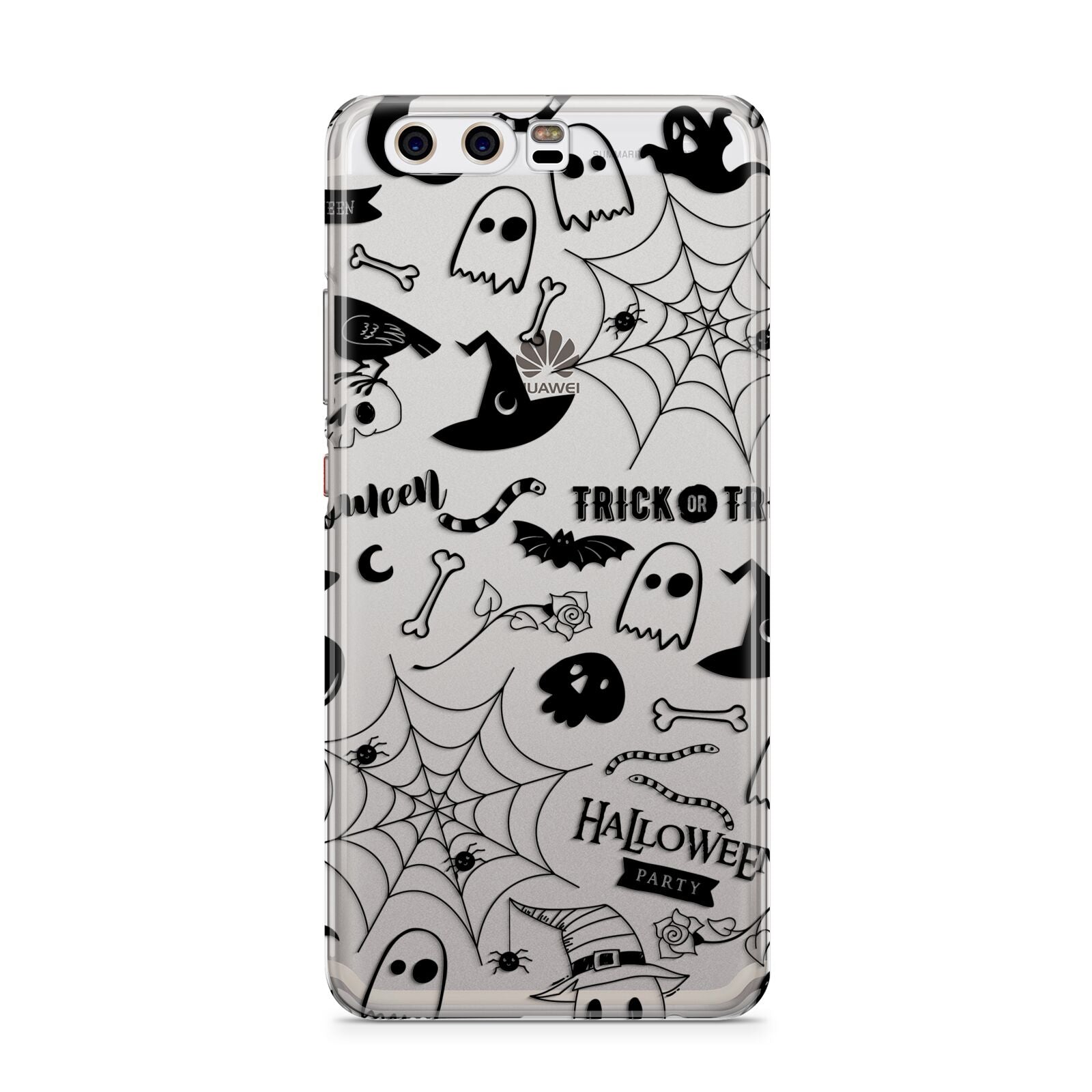 Monochrome Halloween Illustrations Huawei P10 Phone Case