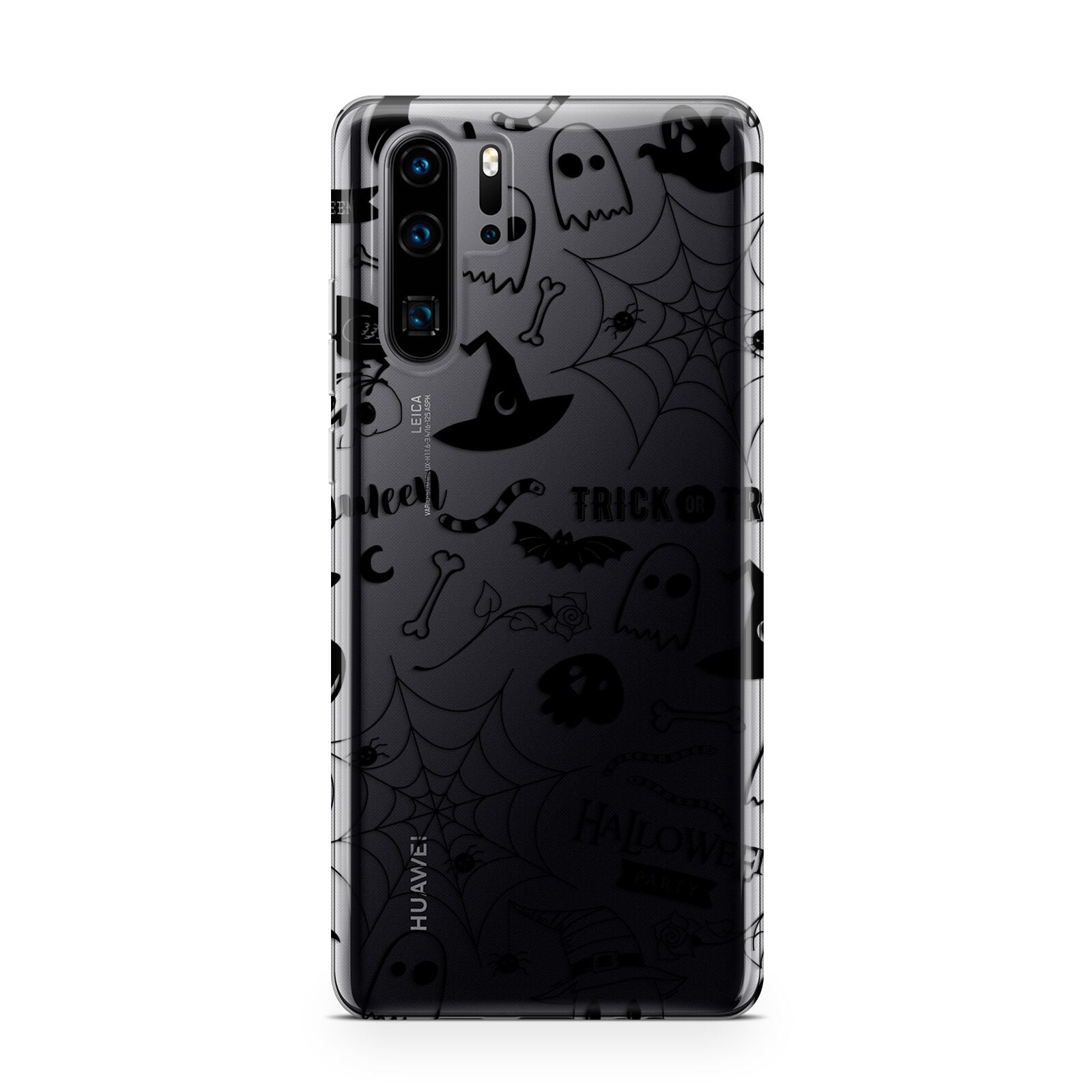 Monochrome Halloween Illustrations Huawei P30 Pro Phone Case