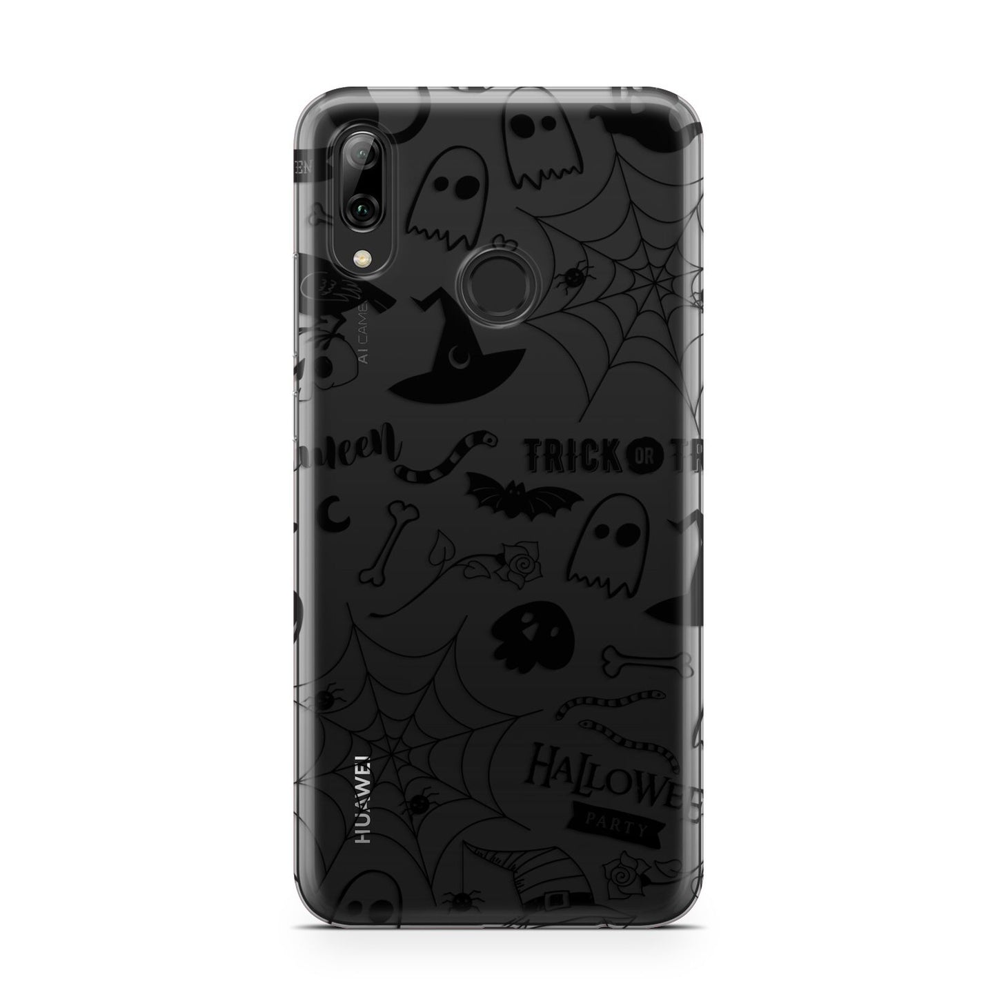 Monochrome Halloween Illustrations Huawei Y7 2019