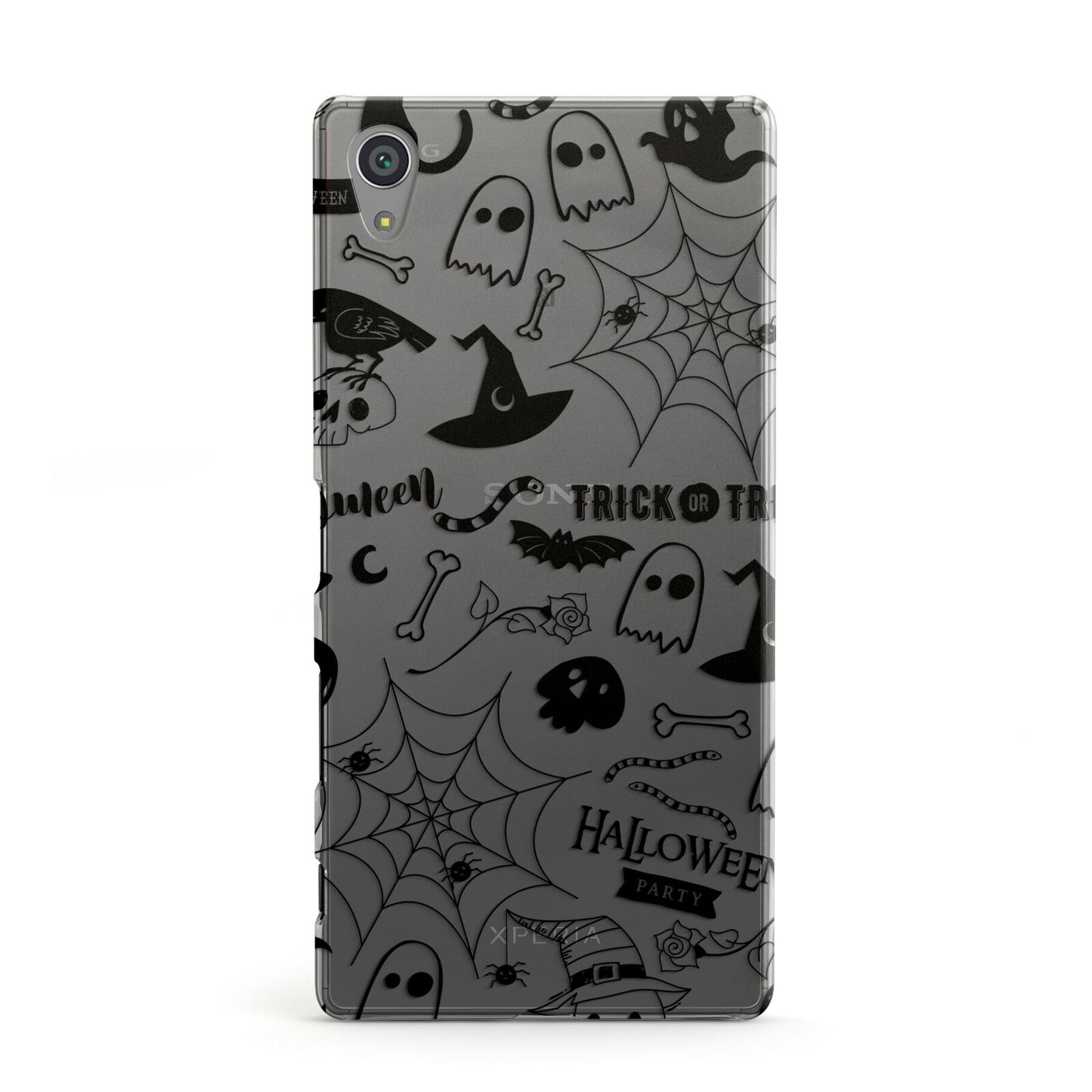 Monochrome Halloween Illustrations Sony Xperia Case