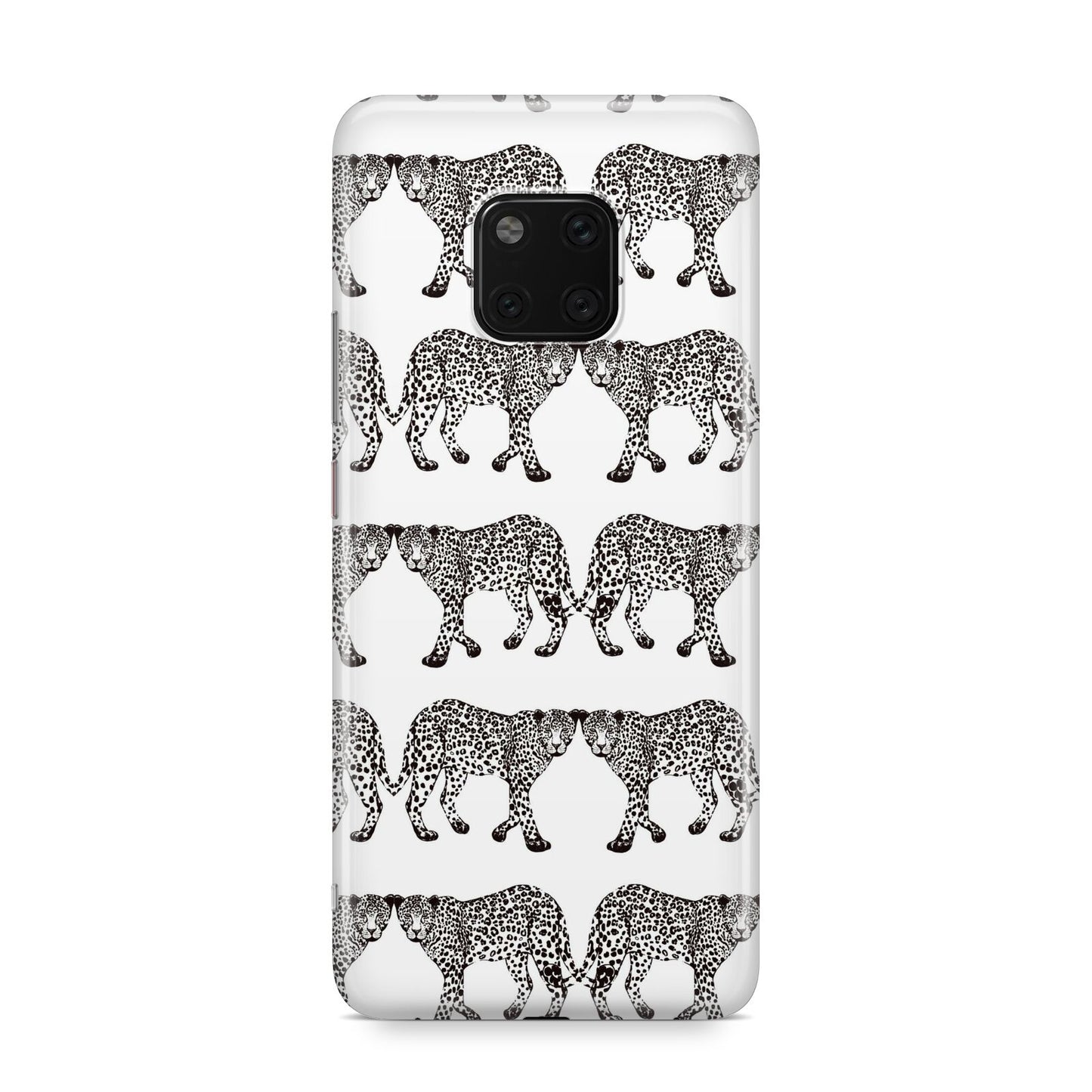 Monochrome Mirrored Leopard Print Huawei Mate 20 Pro Phone Case