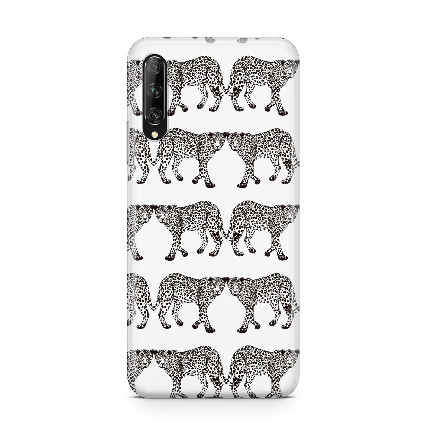 Monochrome Mirrored Leopard Print Huawei P Smart Pro 2019