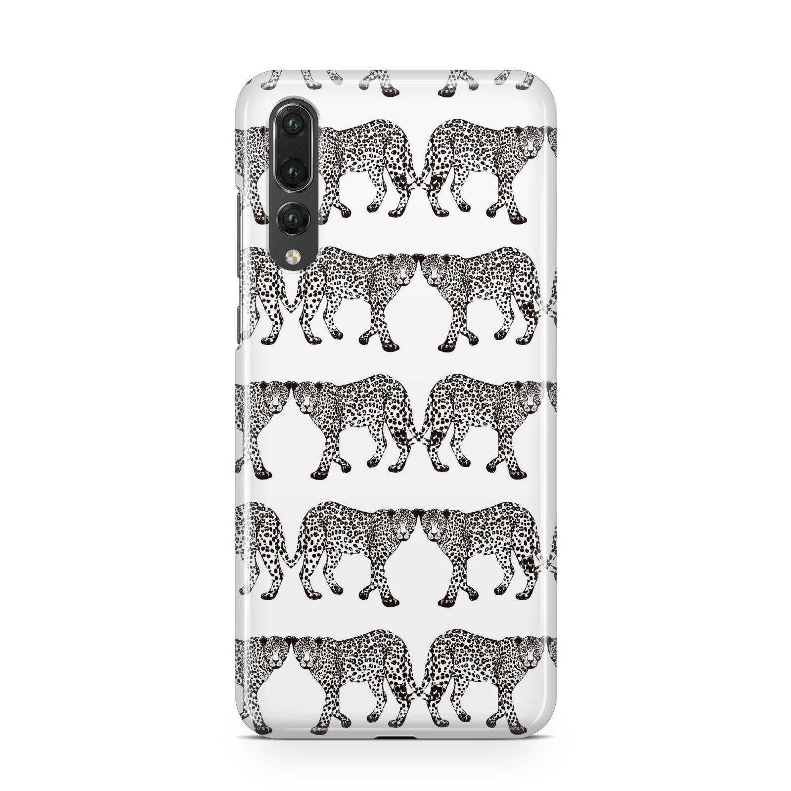 Monochrome Mirrored Leopard Print Huawei P20 Pro Phone Case