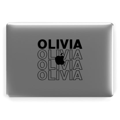 Monochrome Name Stack Apple MacBook Case