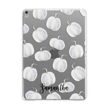 Monochrome Pumpkins with Text Apple iPad Silver Case