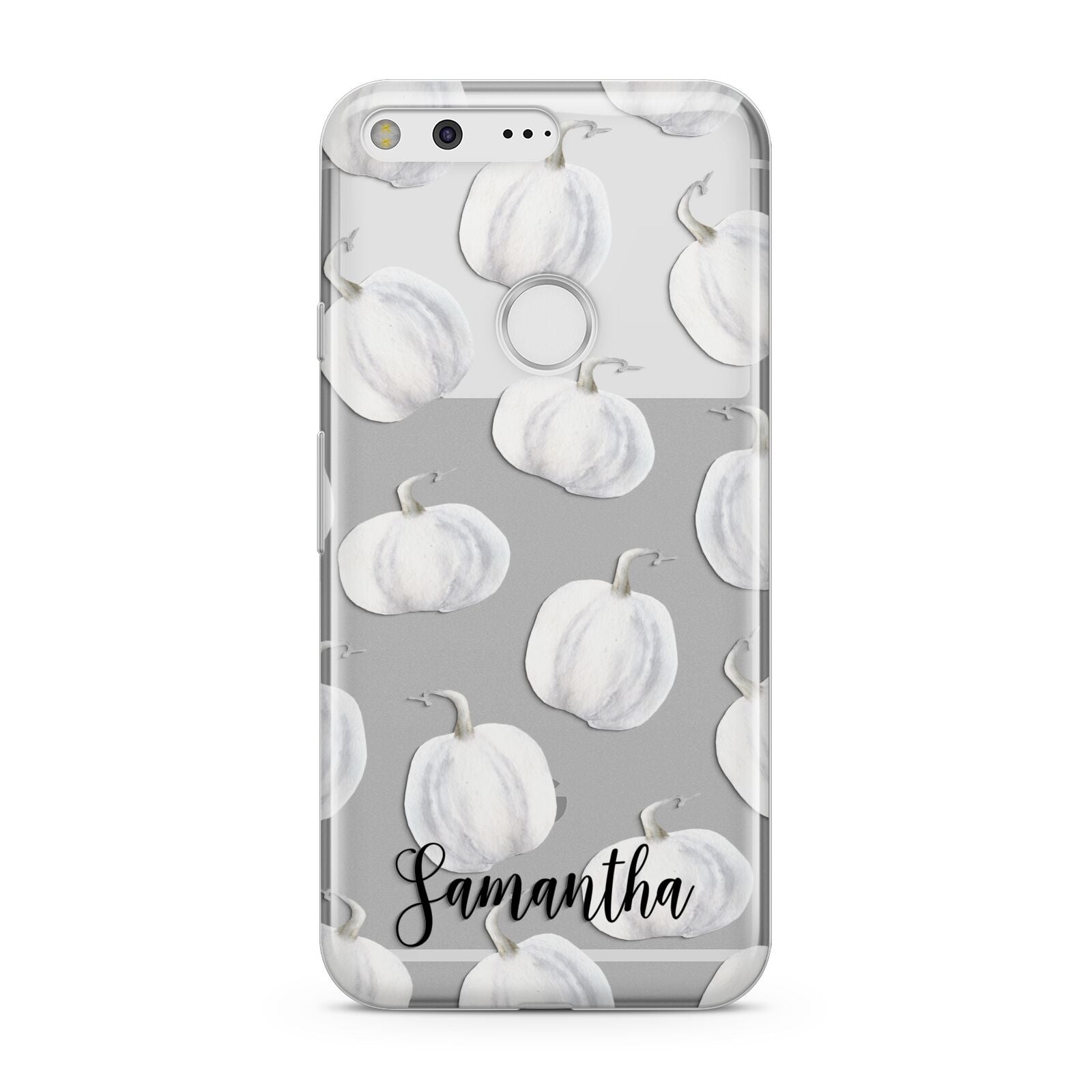 Monochrome Pumpkins with Text Google Pixel Case