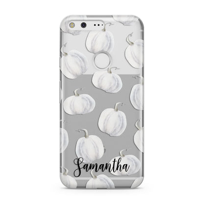 Monochrome Pumpkins with Text Google Pixel Case