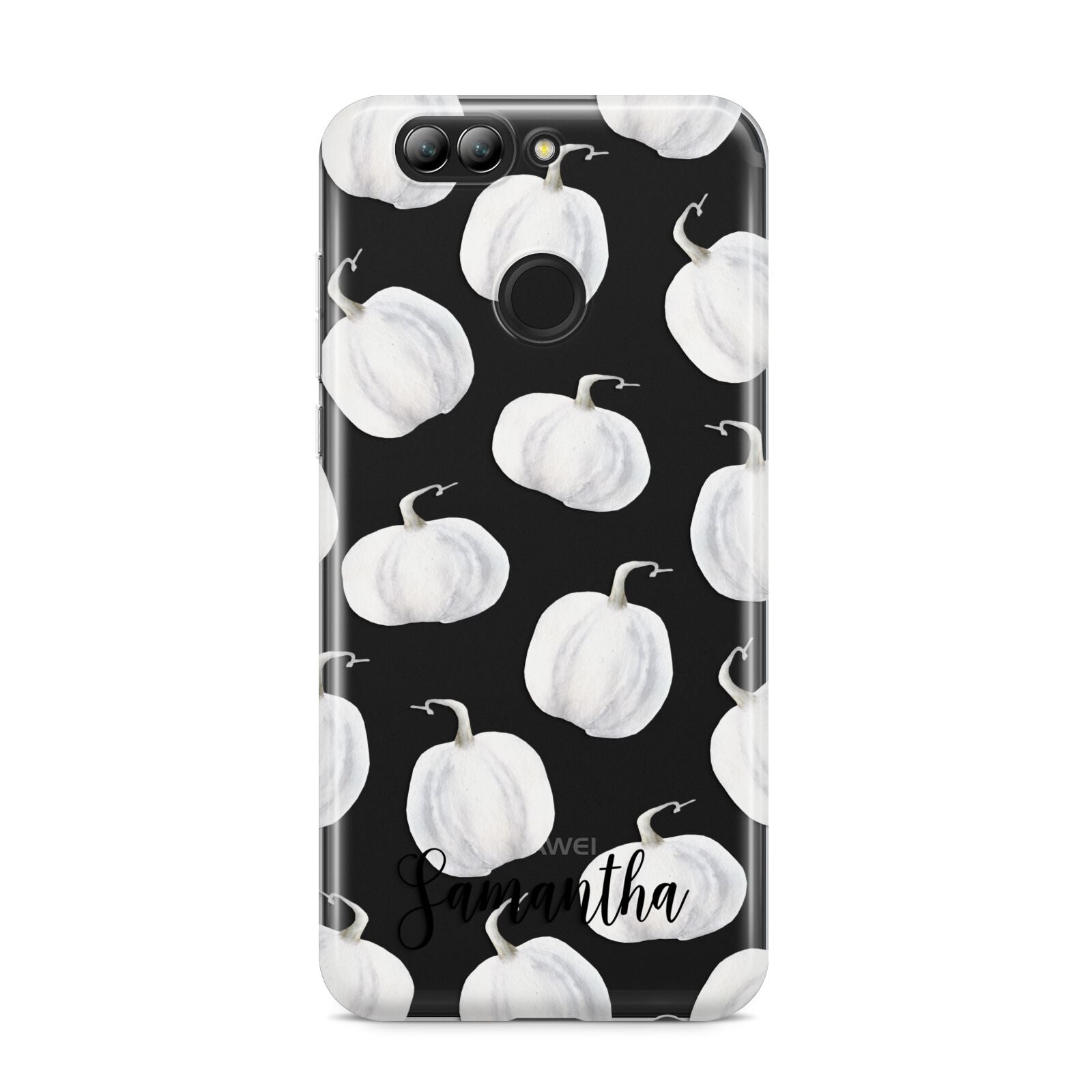 Monochrome Pumpkins with Text Huawei Nova 2s Phone Case