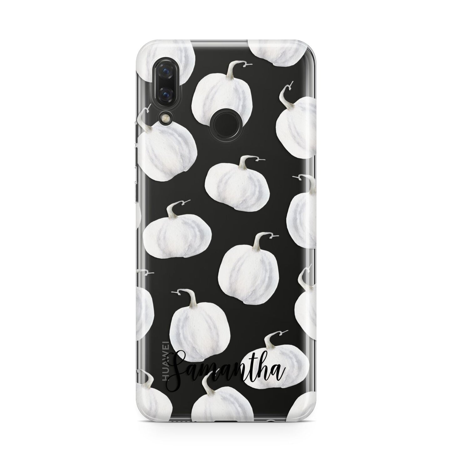 Monochrome Pumpkins with Text Huawei Nova 3 Phone Case