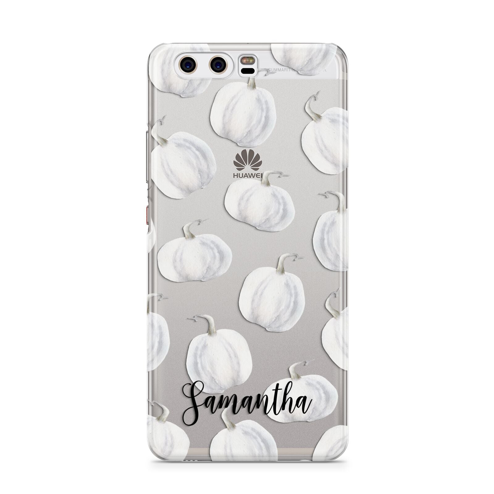 Monochrome Pumpkins with Text Huawei P10 Phone Case