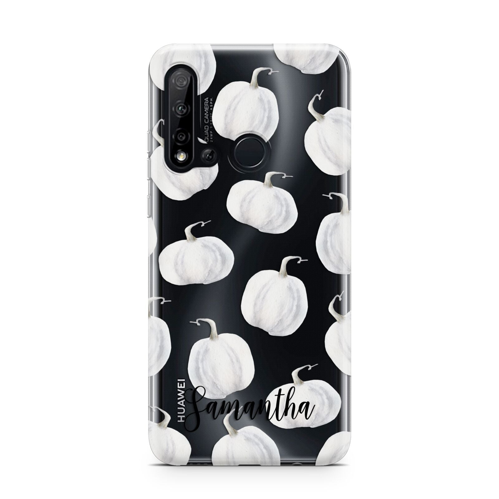 Monochrome Pumpkins with Text Huawei P20 Lite 5G Phone Case