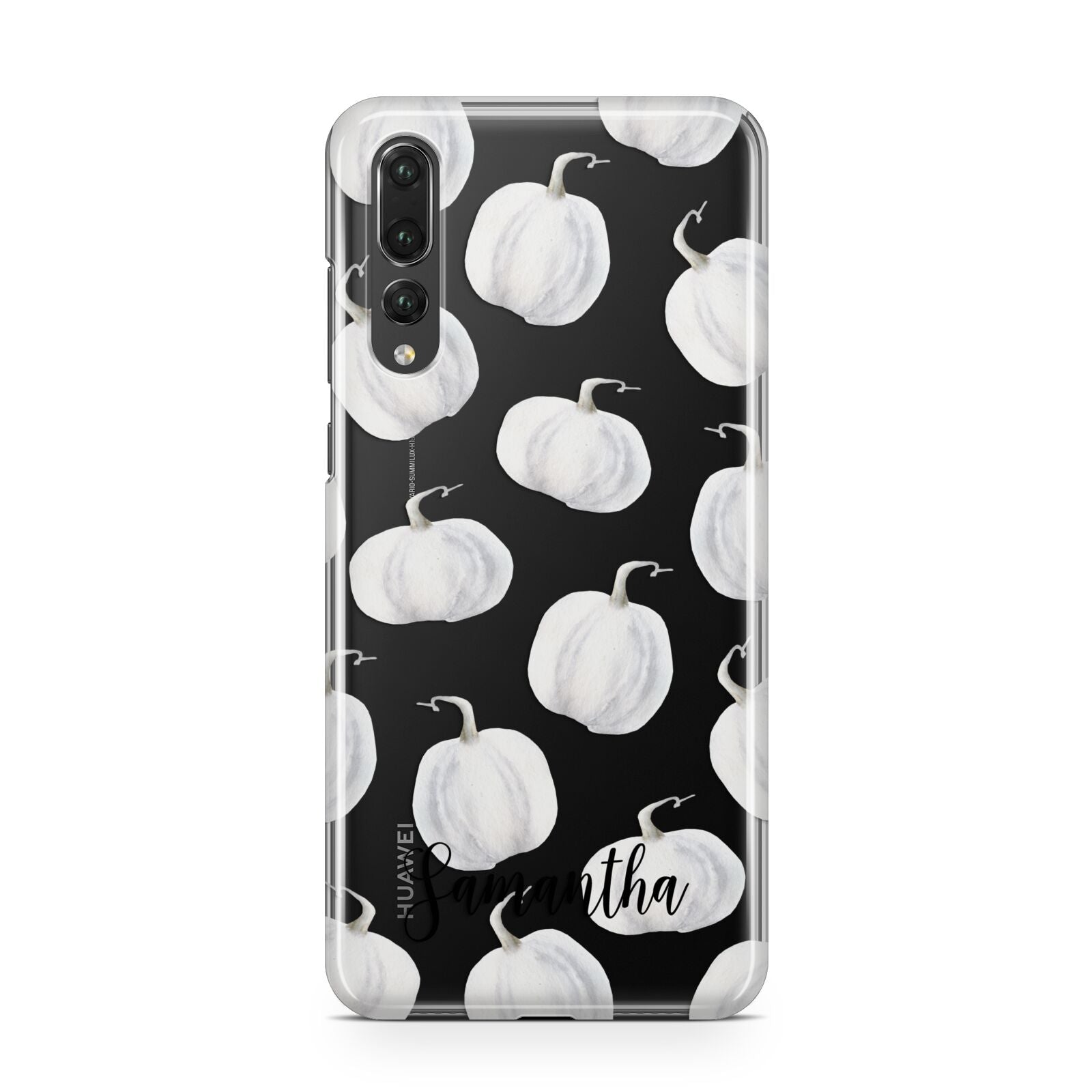 Monochrome Pumpkins with Text Huawei P20 Pro Phone Case