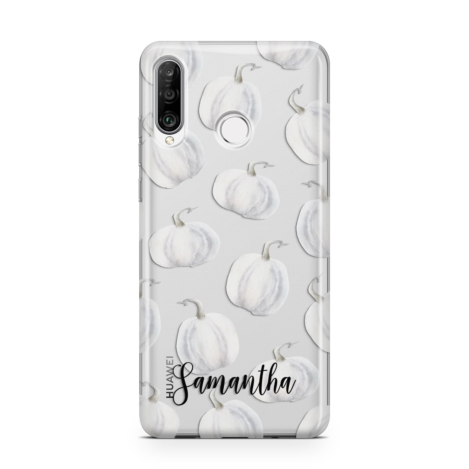 Monochrome Pumpkins with Text Huawei P30 Lite Phone Case