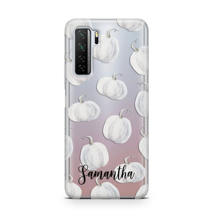 Monochrome Pumpkins with Text Huawei P40 Lite 5G Phone Case