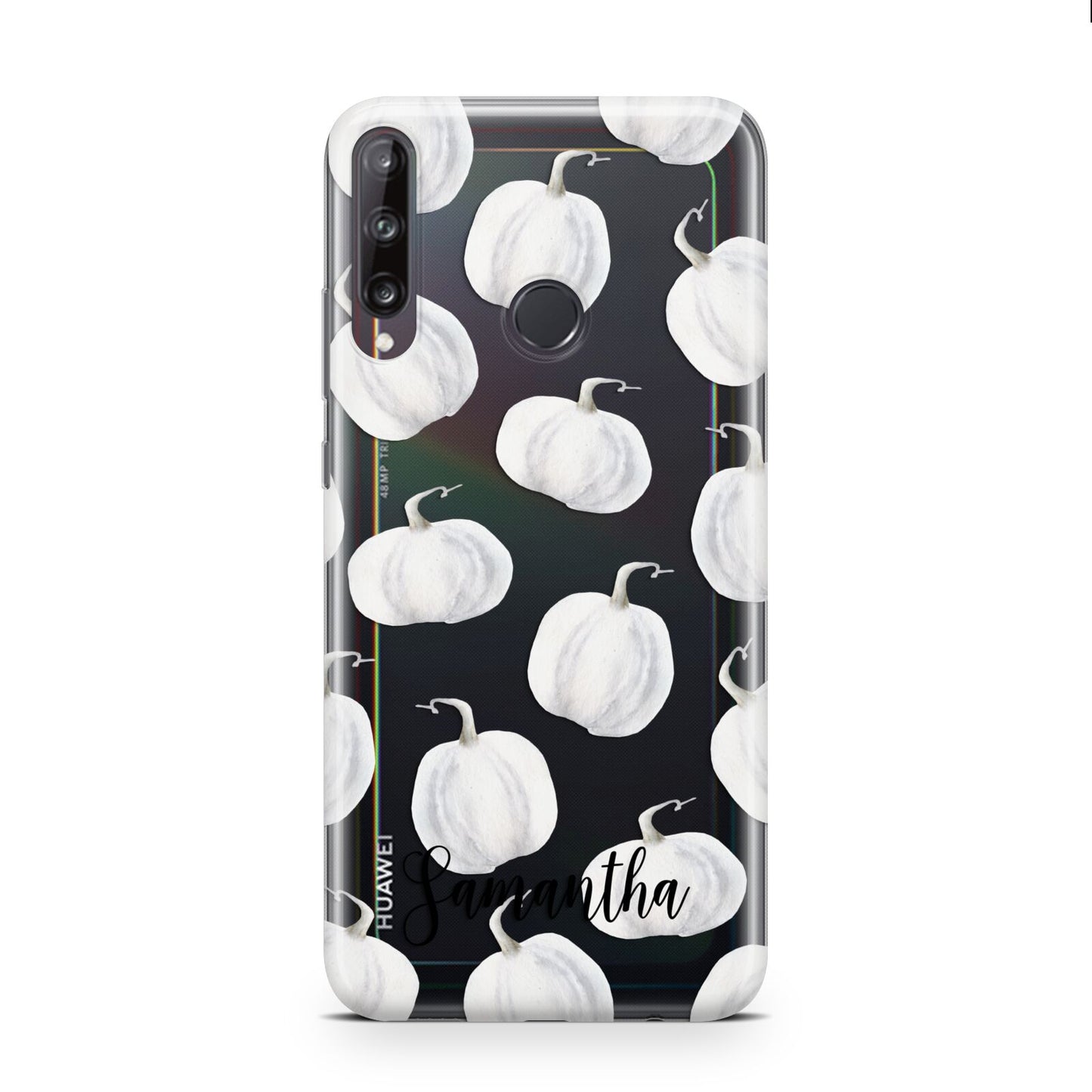 Monochrome Pumpkins with Text Huawei P40 Lite E Phone Case