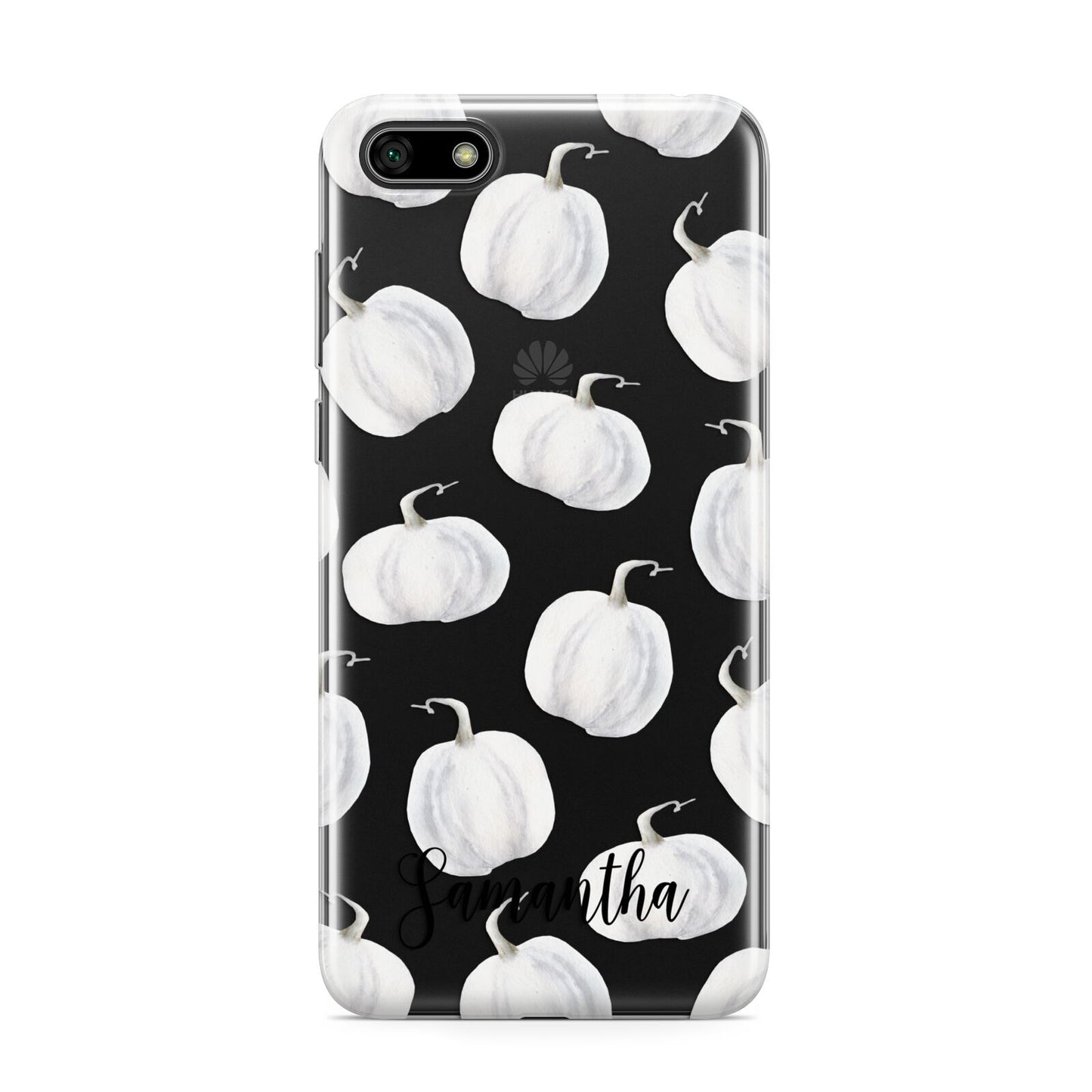 Monochrome Pumpkins with Text Huawei Y5 Prime 2018 Phone Case