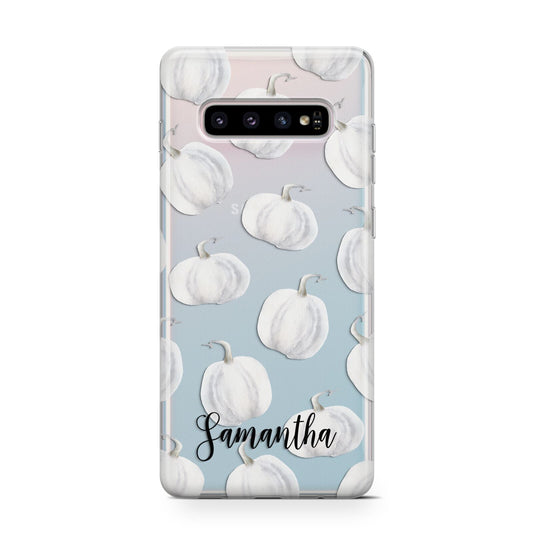 Monochrome Pumpkins with Text Protective Samsung Galaxy Case