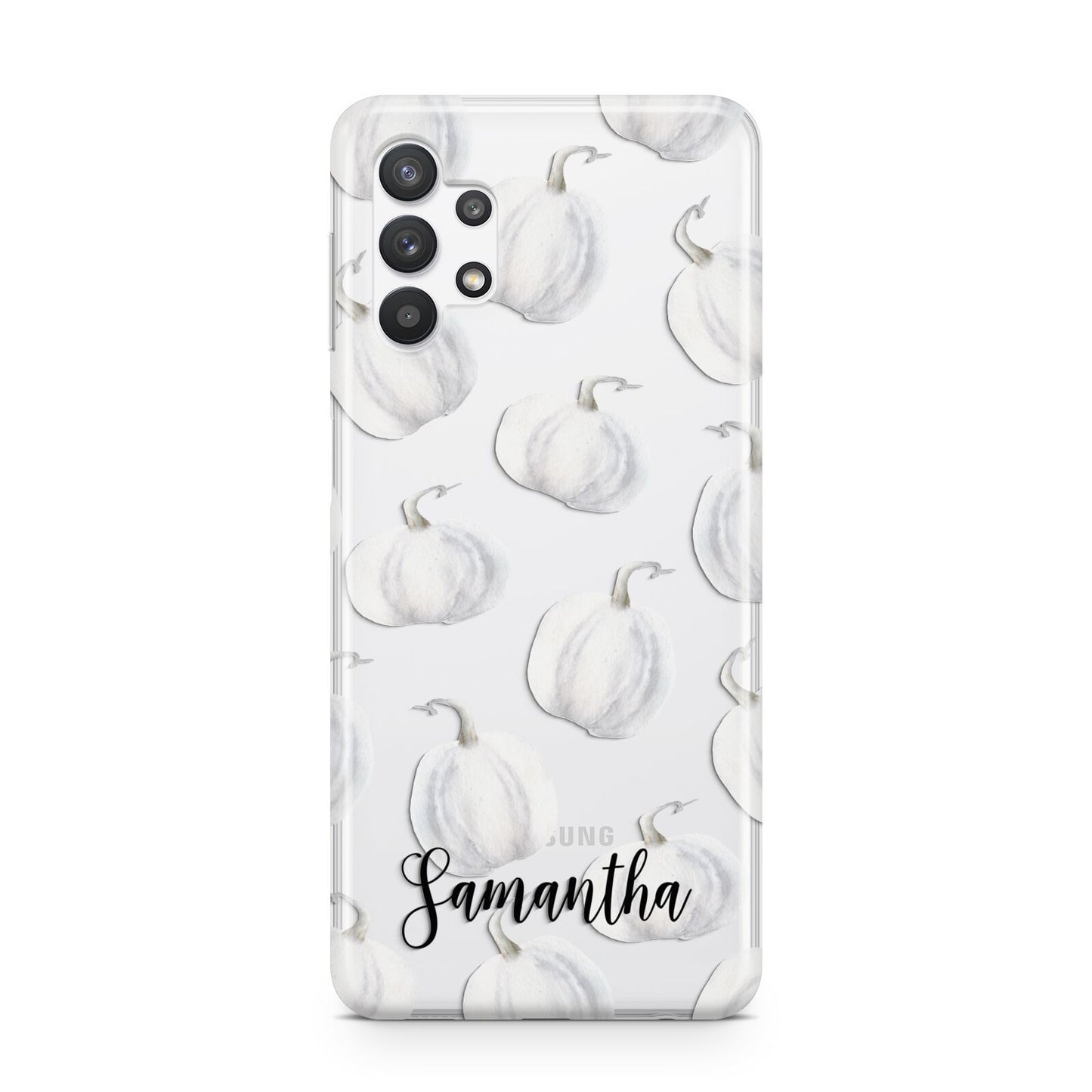 Monochrome Pumpkins with Text Samsung A32 5G Case