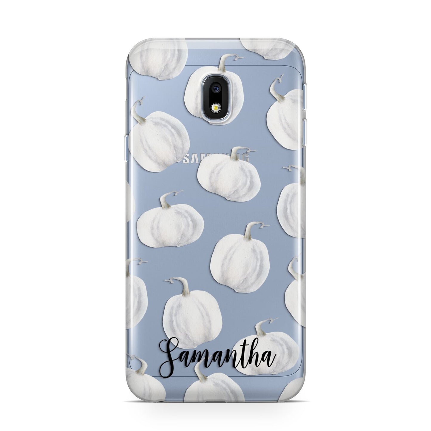 Monochrome Pumpkins with Text Samsung Galaxy J3 2017 Case