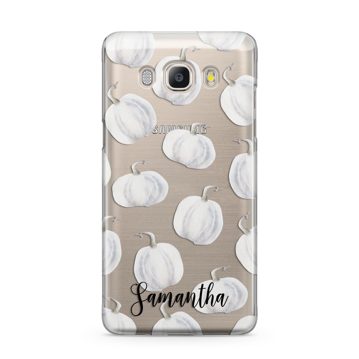 Monochrome Pumpkins with Text Samsung Galaxy J5 2016 Case