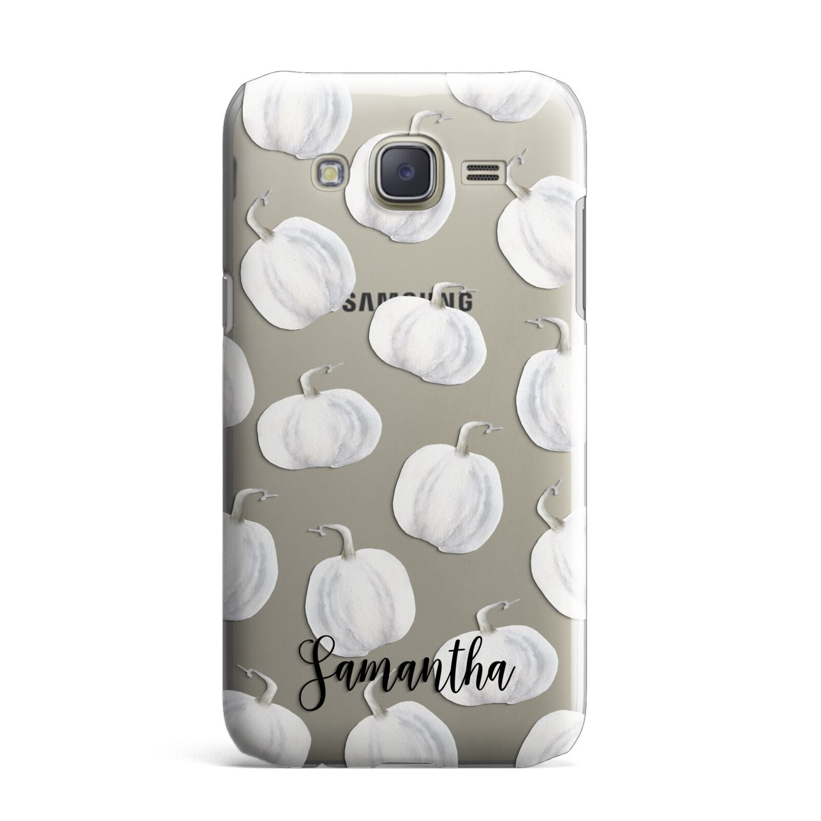 Monochrome Pumpkins with Text Samsung Galaxy J7 Case