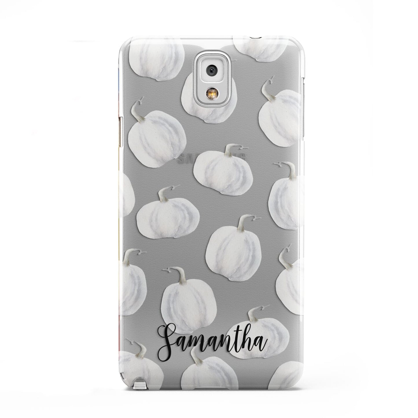 Monochrome Pumpkins with Text Samsung Galaxy Note 3 Case