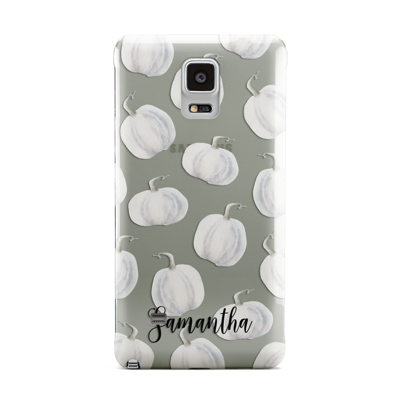 Monochrome Pumpkins with Text Samsung Galaxy Note 4 Case