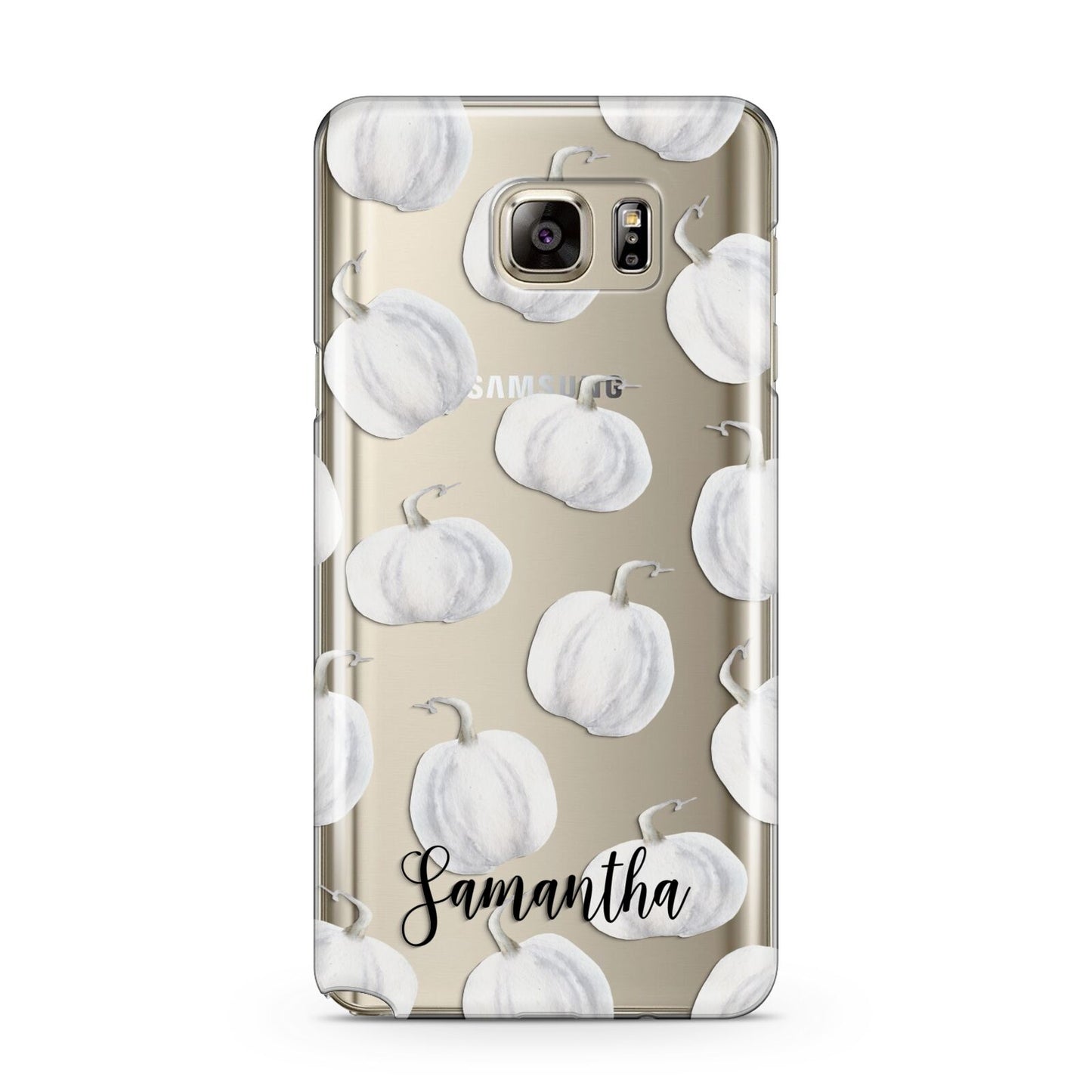 Monochrome Pumpkins with Text Samsung Galaxy Note 5 Case