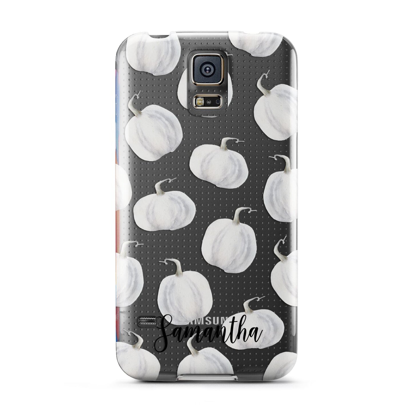 Monochrome Pumpkins with Text Samsung Galaxy S5 Case