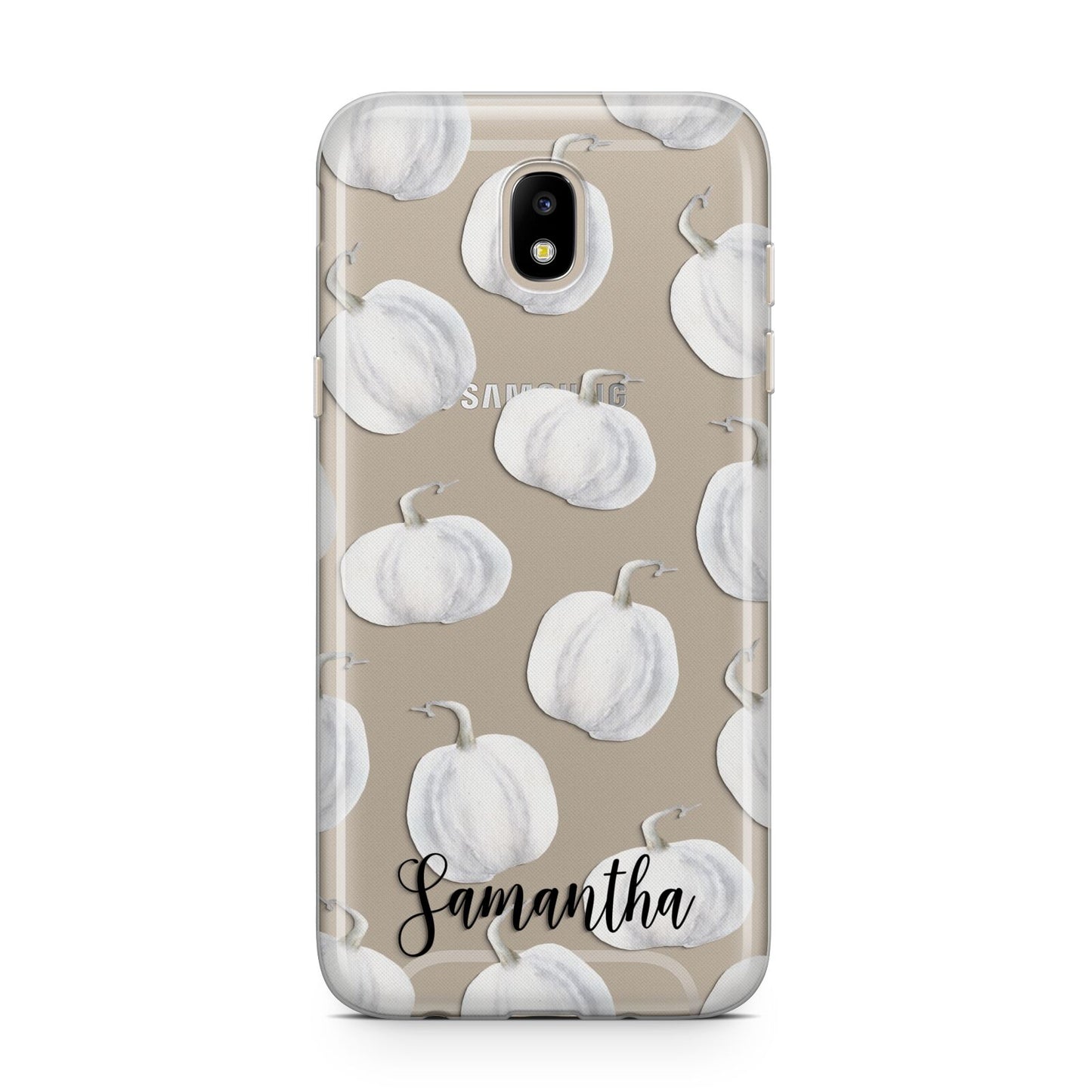 Monochrome Pumpkins with Text Samsung J5 2017 Case