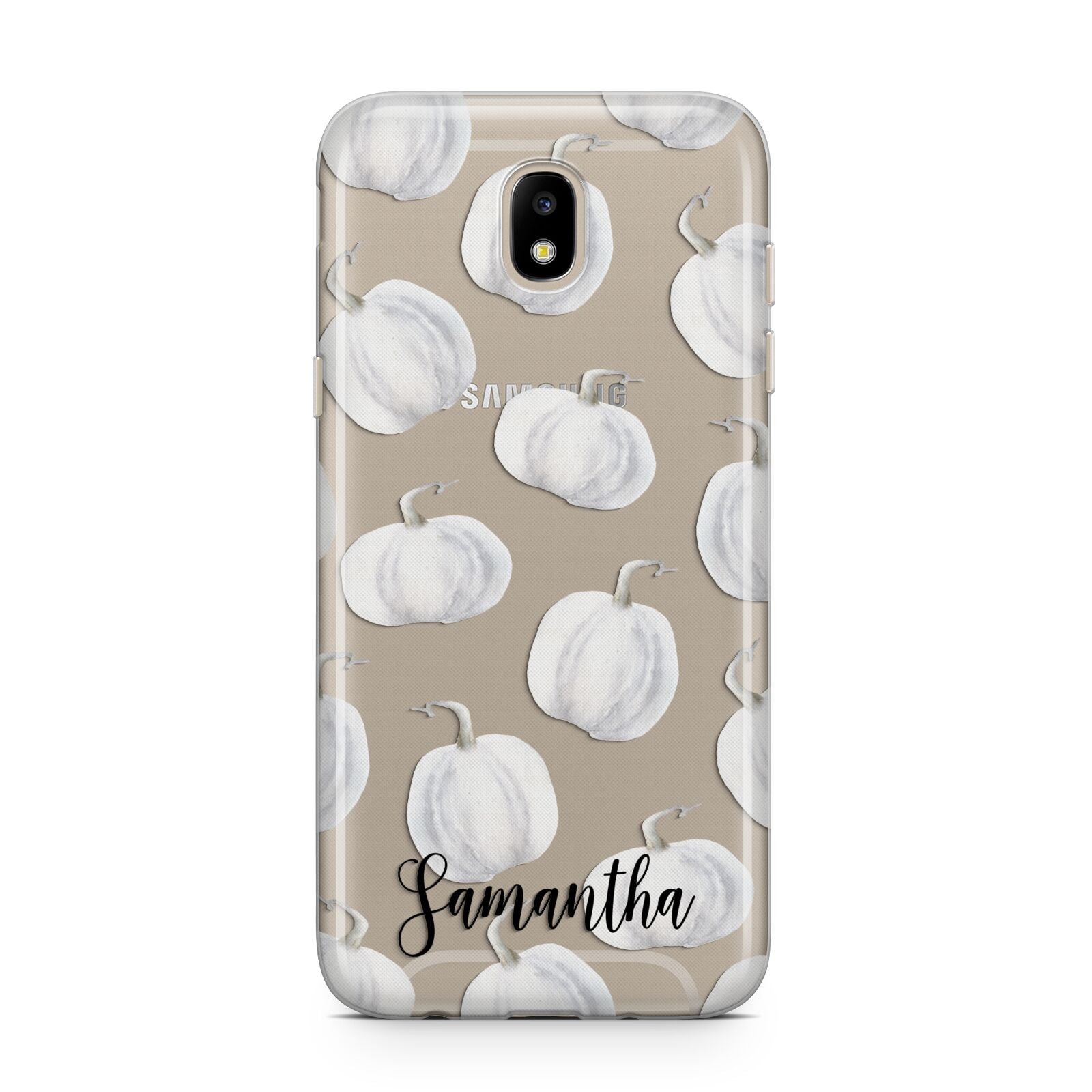 Monochrome Pumpkins with Text Samsung J5 2017 Case