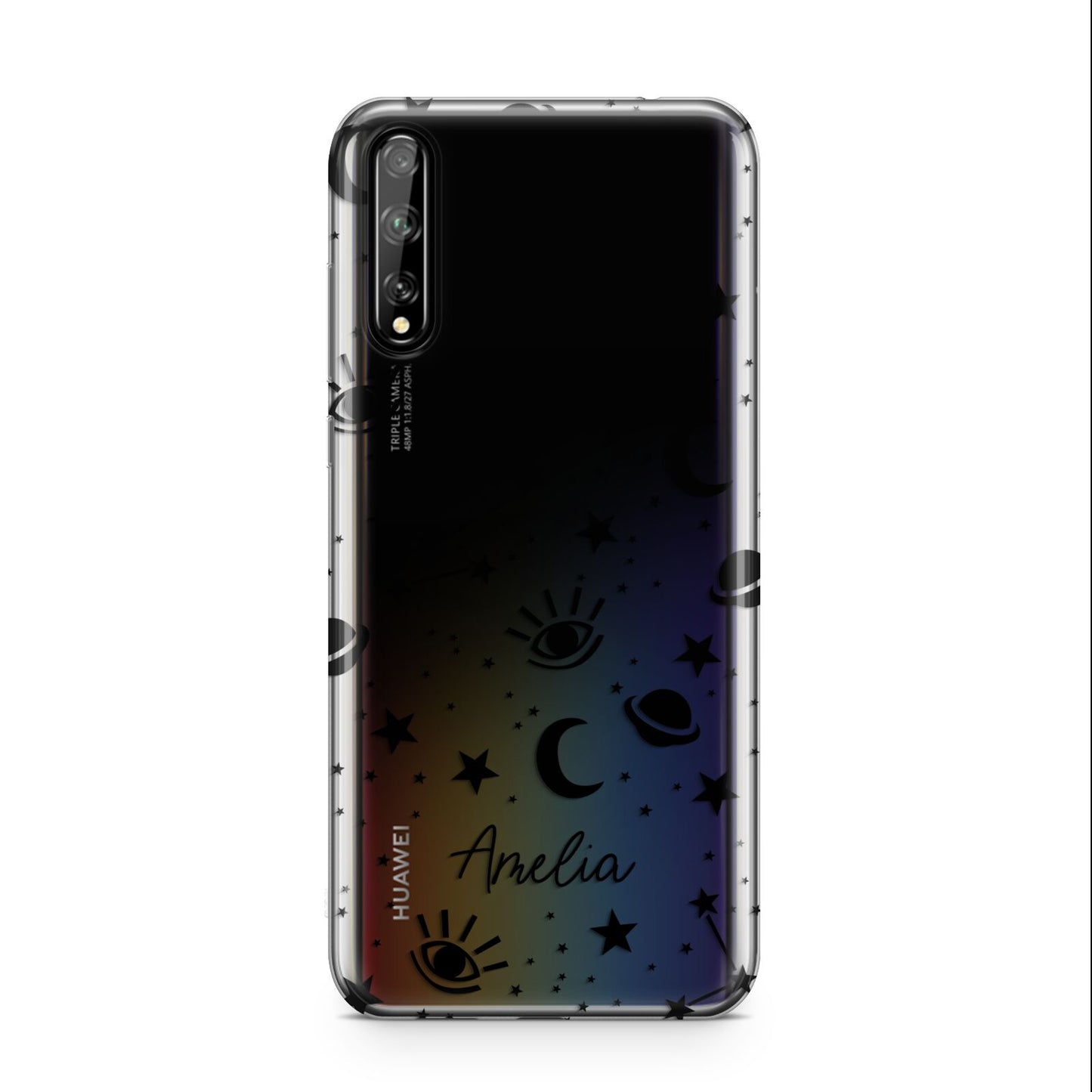 Monochrome Zodiac Constellations with Name Huawei Enjoy 10s Phone Case