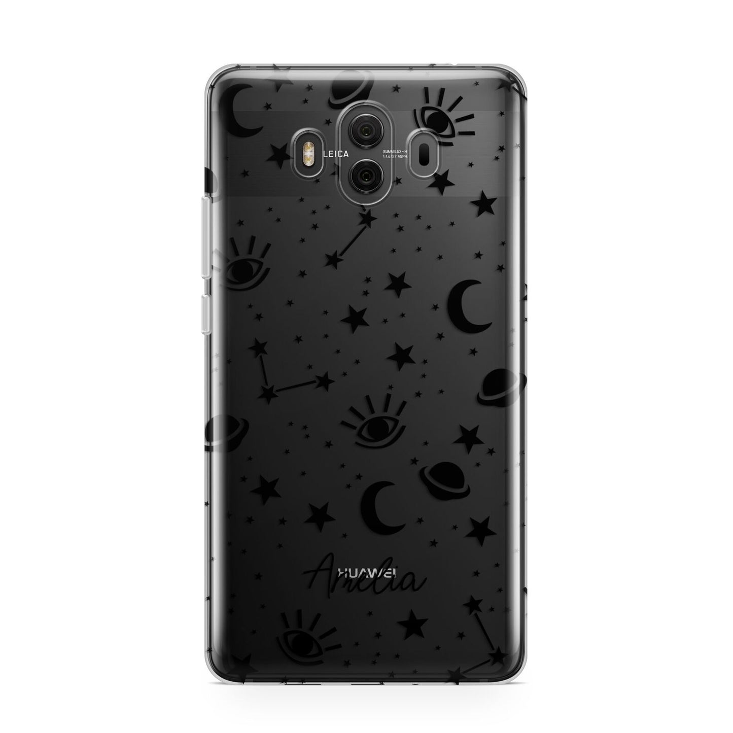 Monochrome Zodiac Constellations with Name Huawei Mate 10 Protective Phone Case