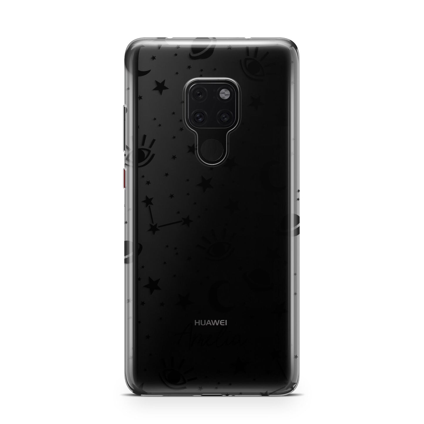 Monochrome Zodiac Constellations with Name Huawei Mate 20 Phone Case