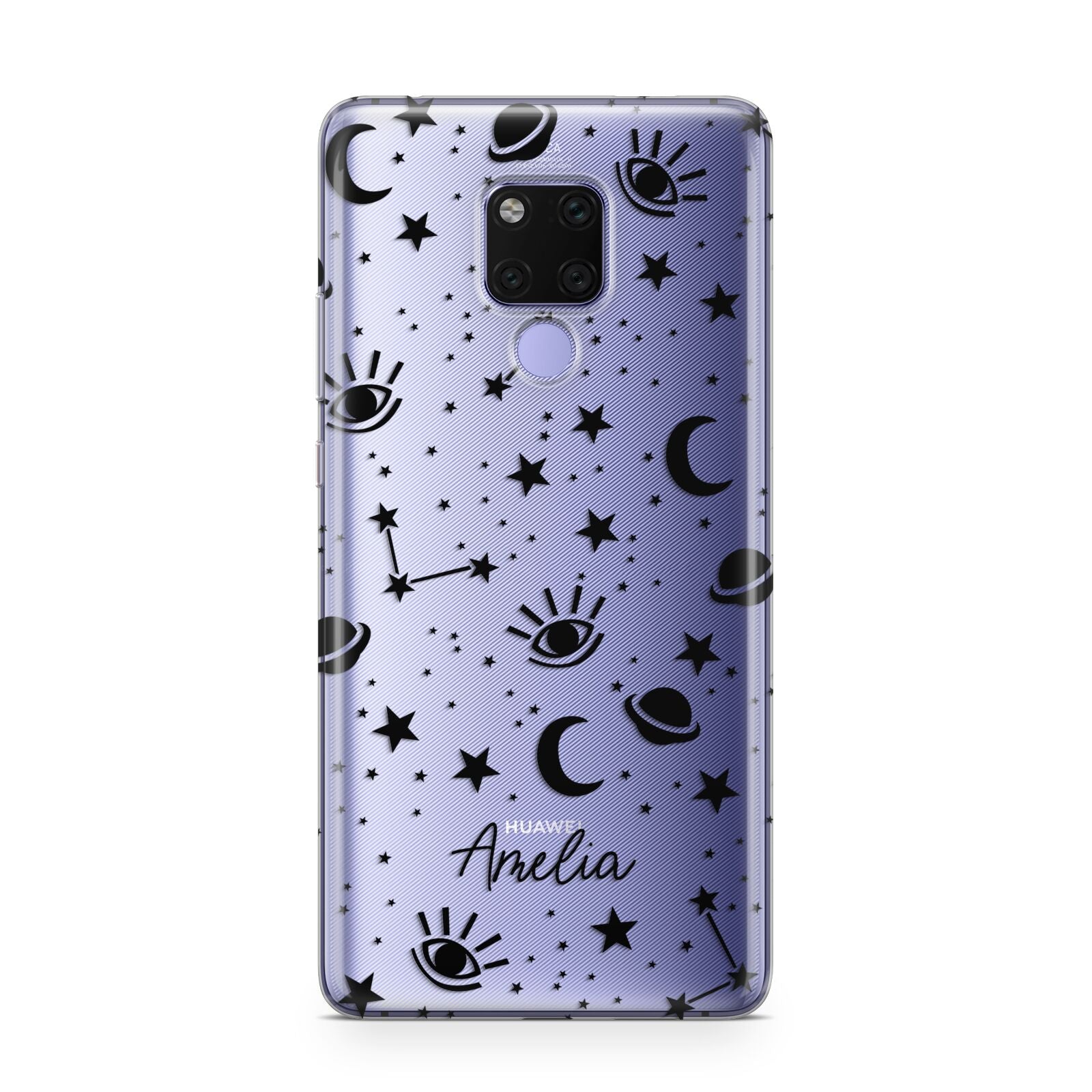 Monochrome Zodiac Constellations with Name Huawei Mate 20X Phone Case