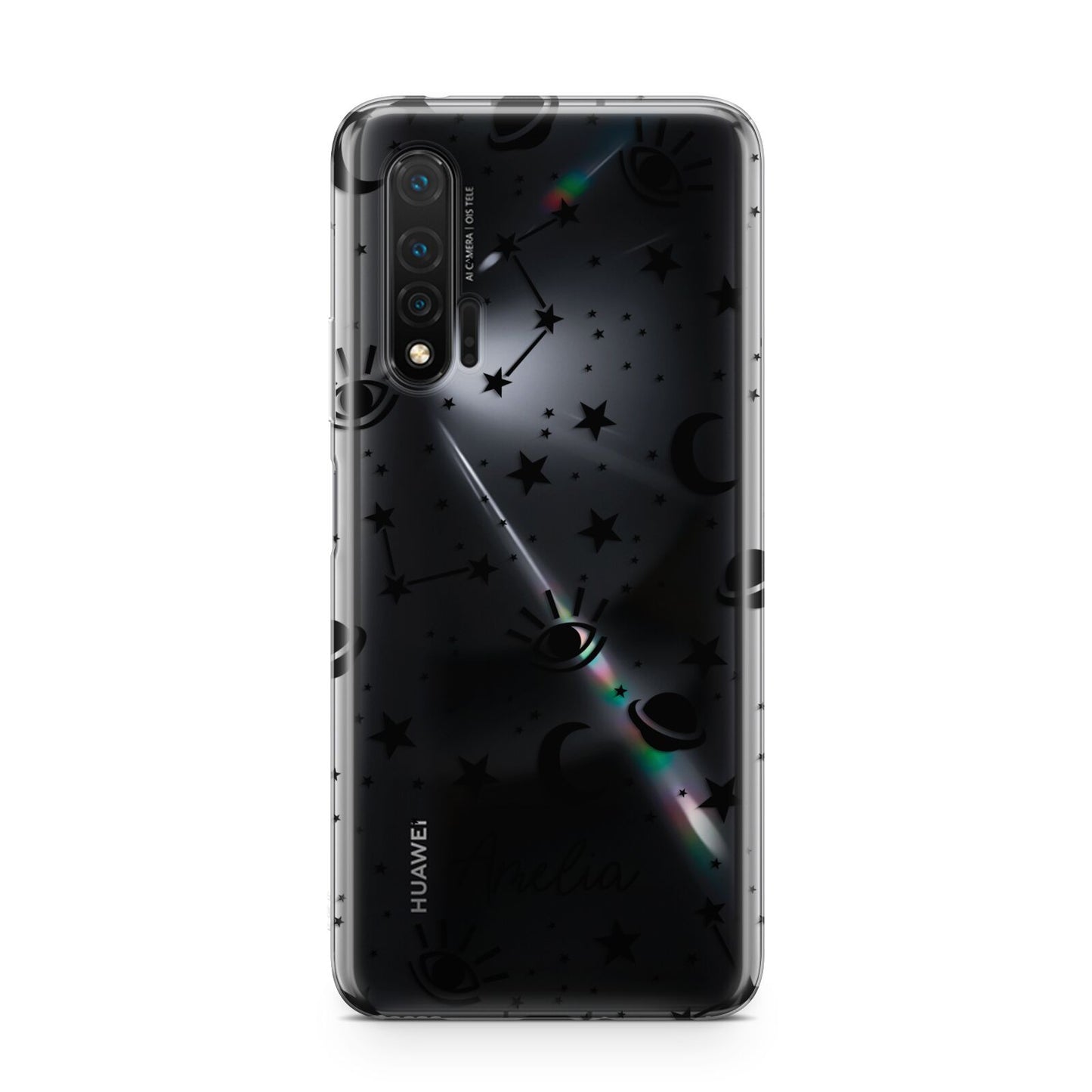 Monochrome Zodiac Constellations with Name Huawei Nova 6 Phone Case