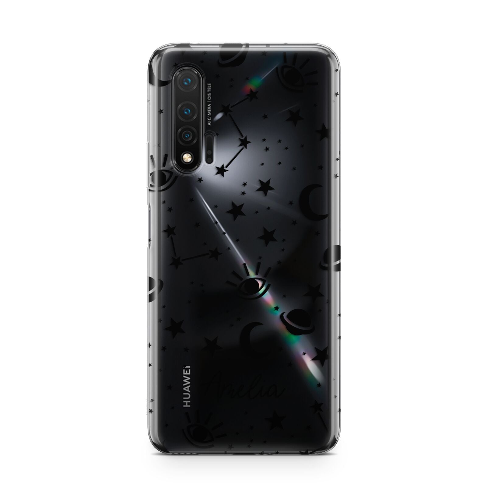 Monochrome Zodiac Constellations with Name Huawei Nova 6 Phone Case