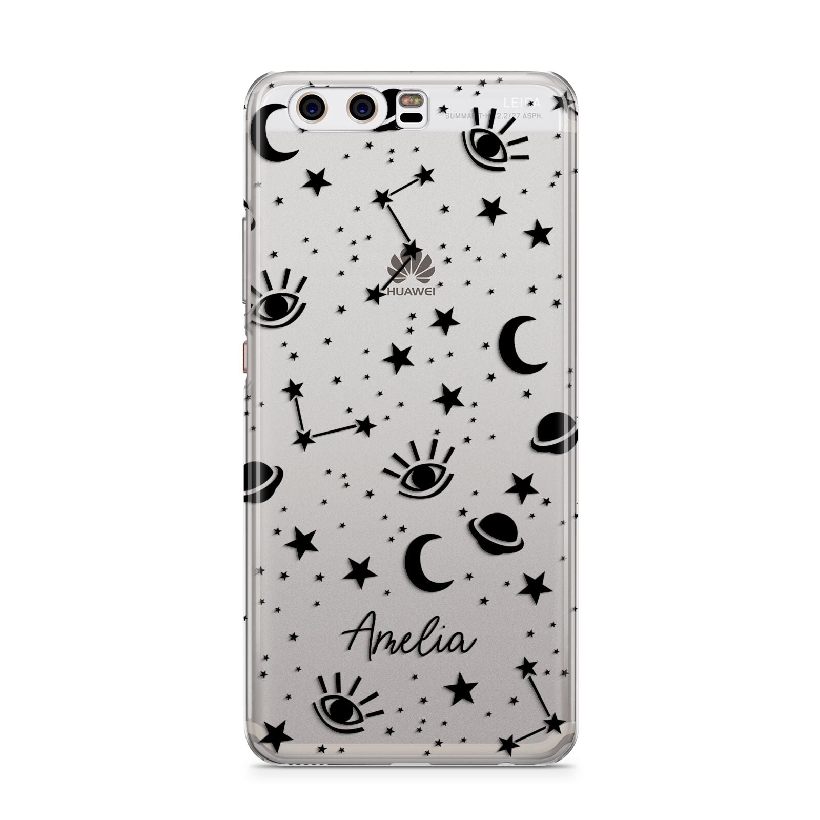 Monochrome Zodiac Constellations with Name Huawei P10 Phone Case