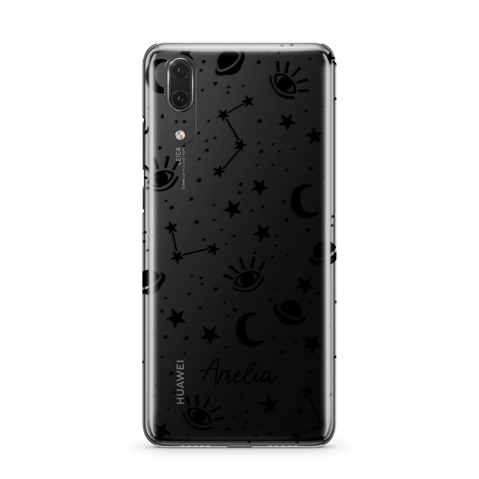 Monochrome Zodiac Constellations with Name Huawei P20 Phone Case