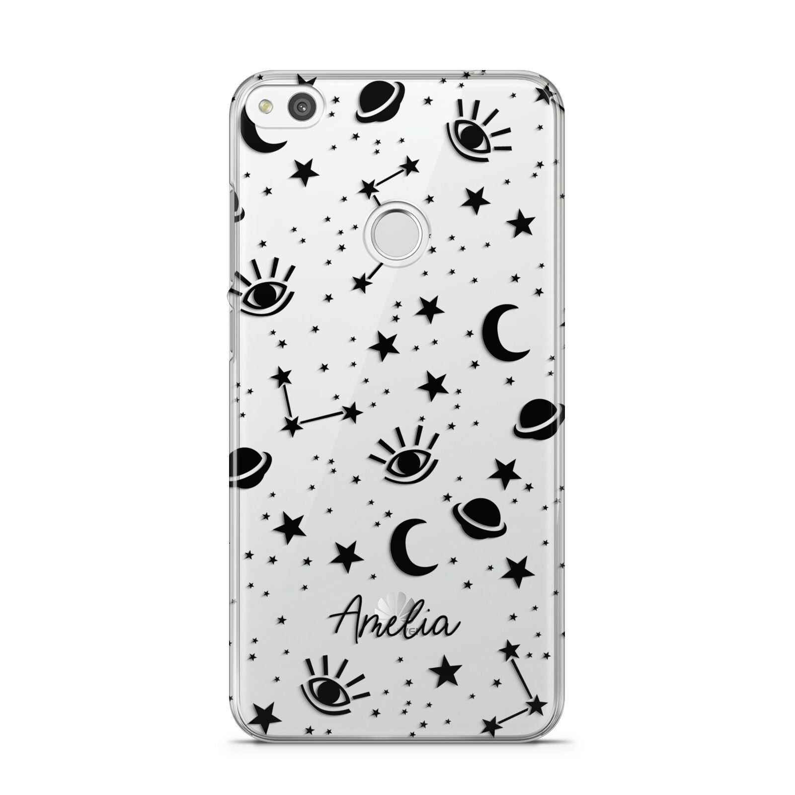 Monochrome Zodiac Constellations with Name Huawei P8 Lite Case