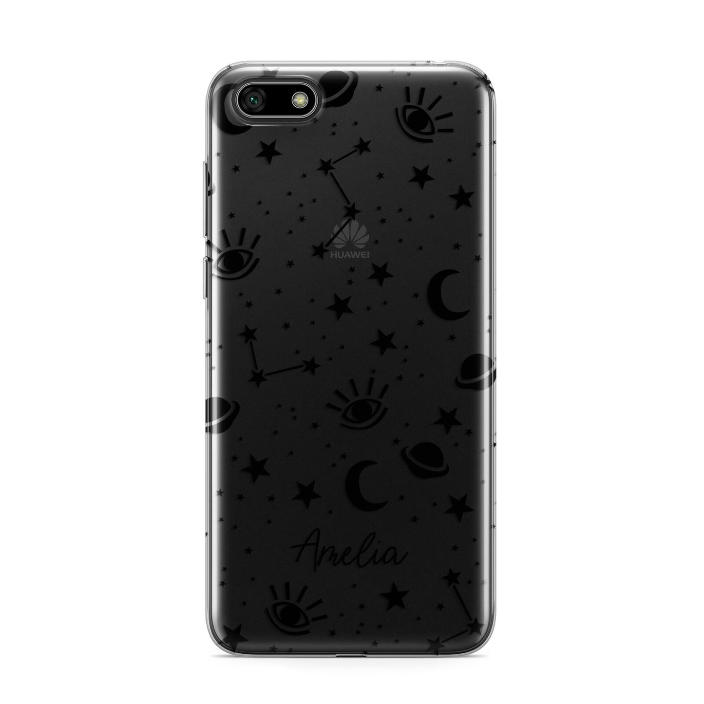 Monochrome Zodiac Constellations with Name Huawei Y5 Prime 2018 Phone Case