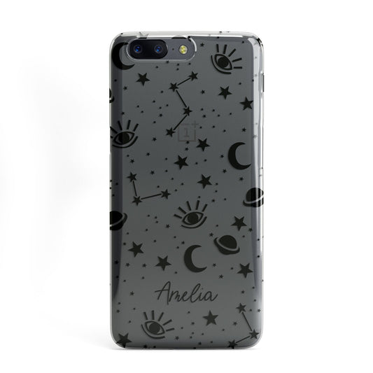 Monochrome Zodiac Constellations with Name OnePlus Case