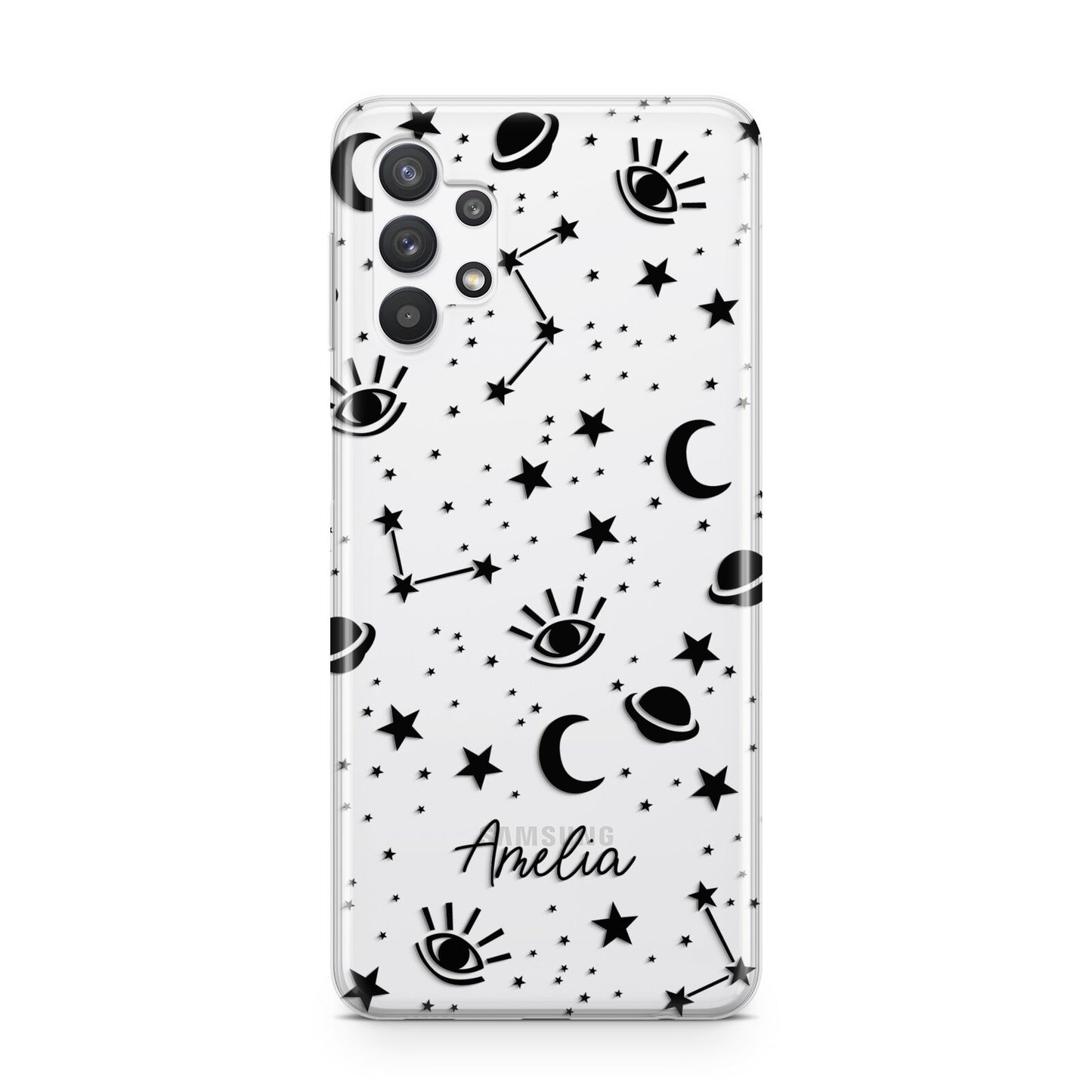 Monochrome Zodiac Constellations with Name Samsung A32 5G Case