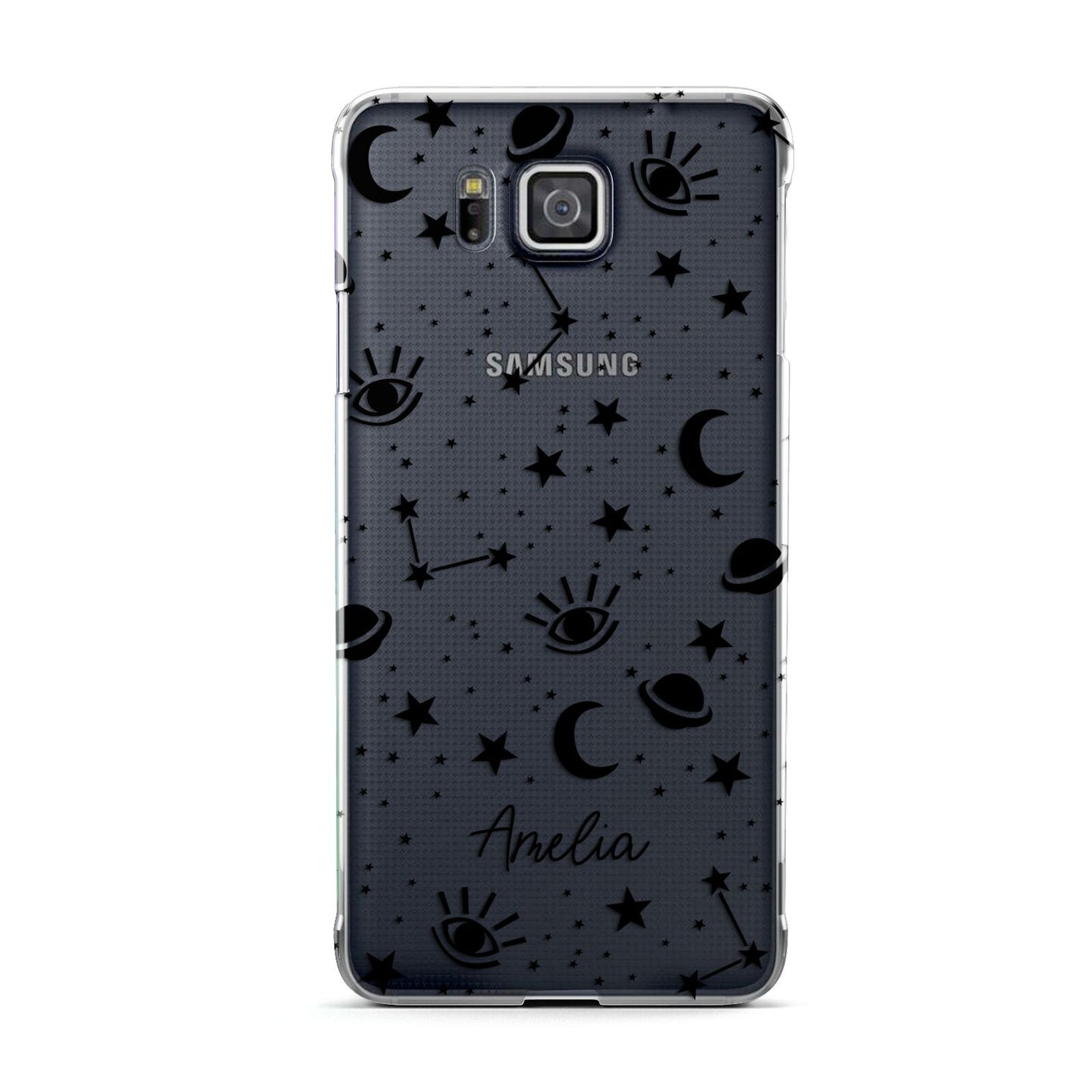 Monochrome Zodiac Constellations with Name Samsung Galaxy Alpha Case