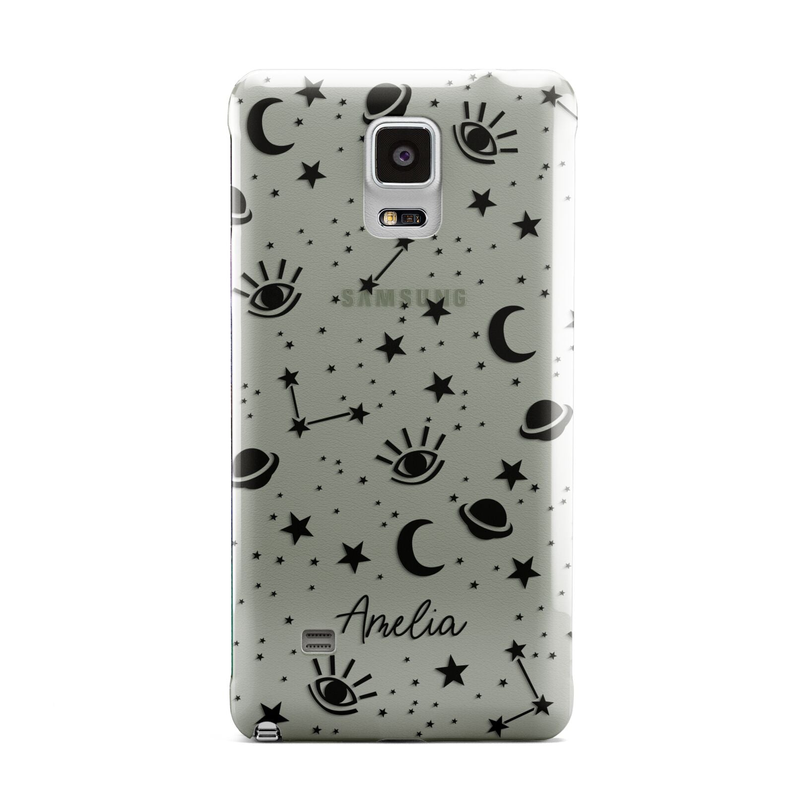 Monochrome Zodiac Constellations with Name Samsung Galaxy Note 4 Case